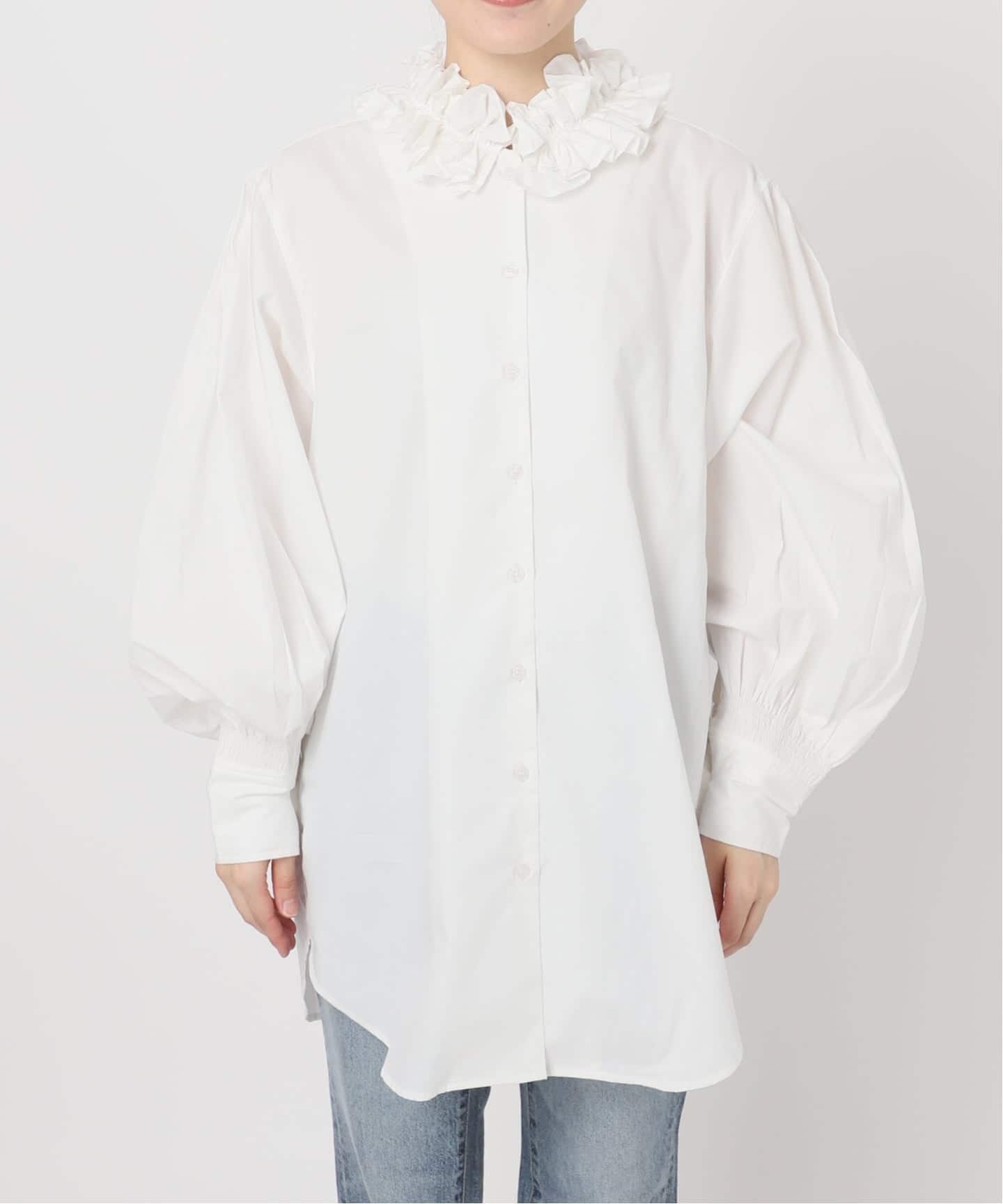 crinkle crinkle crinkle 別注frill coller shirts*（シャツ／ブラウス