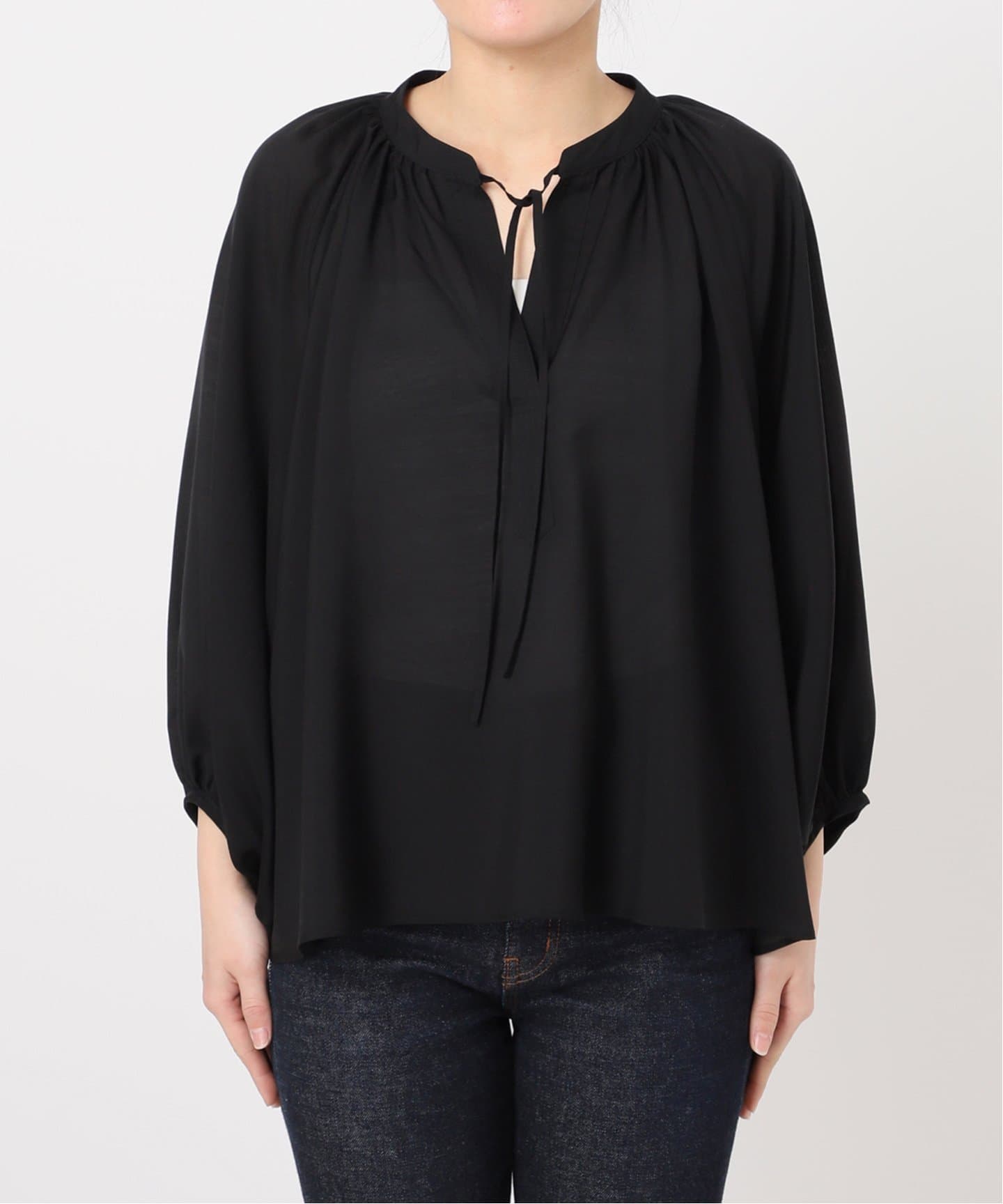 デザインギャザーブラウス（シャツ／ブラウス）｜FRAMeWORK（フレーム