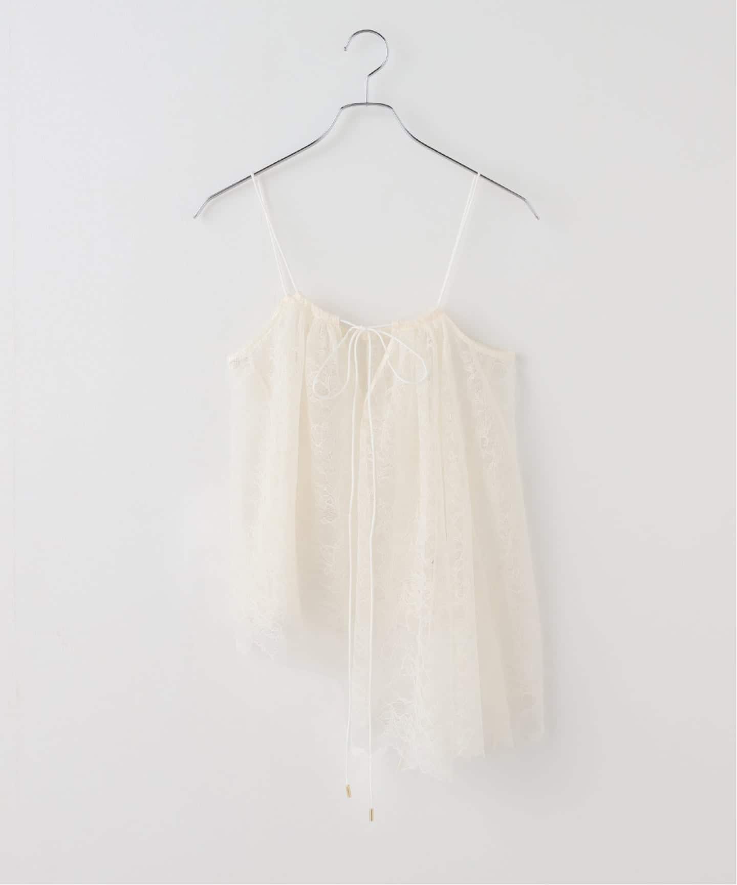 追加》ラッセルレースギャザーキャミ（キャミソール）｜NOBLE