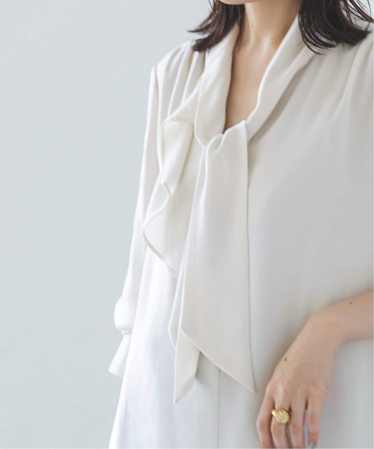 WEB限定追加》ロイヤルサテンボウタイブラウス 4（シャツ／ブラウス