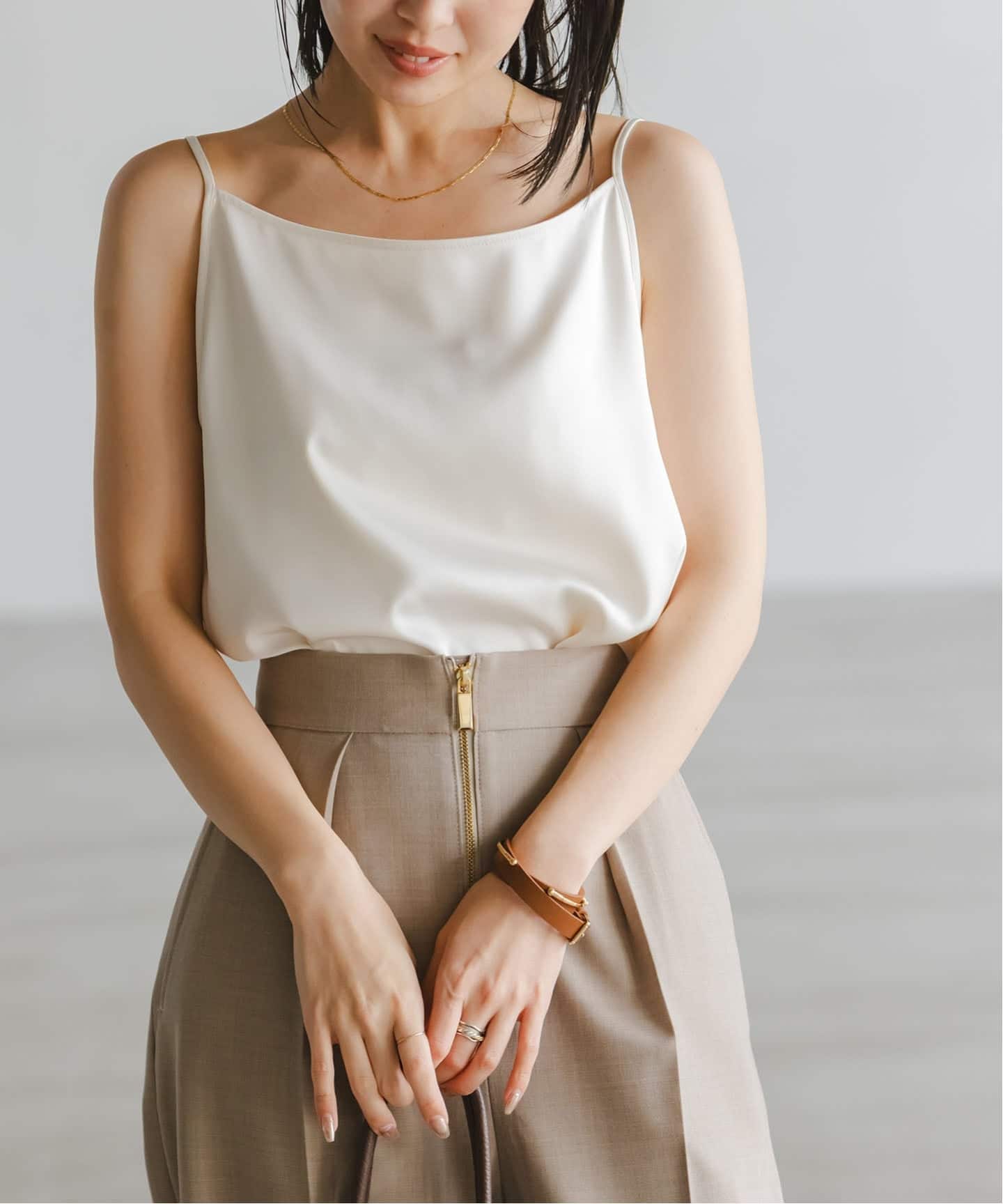 追加》メルティサテン2WAYキャミ（キャミソール）｜NOBLE（ノーブル