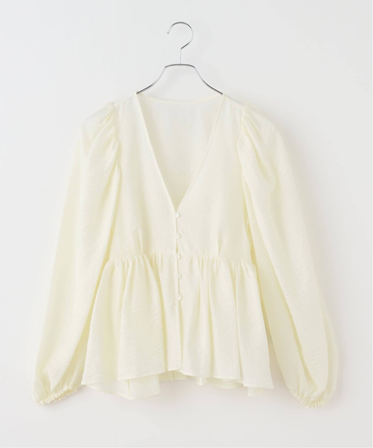 シアージャガードギャザーブラウス（シャツ／ブラウス）｜NOBLE