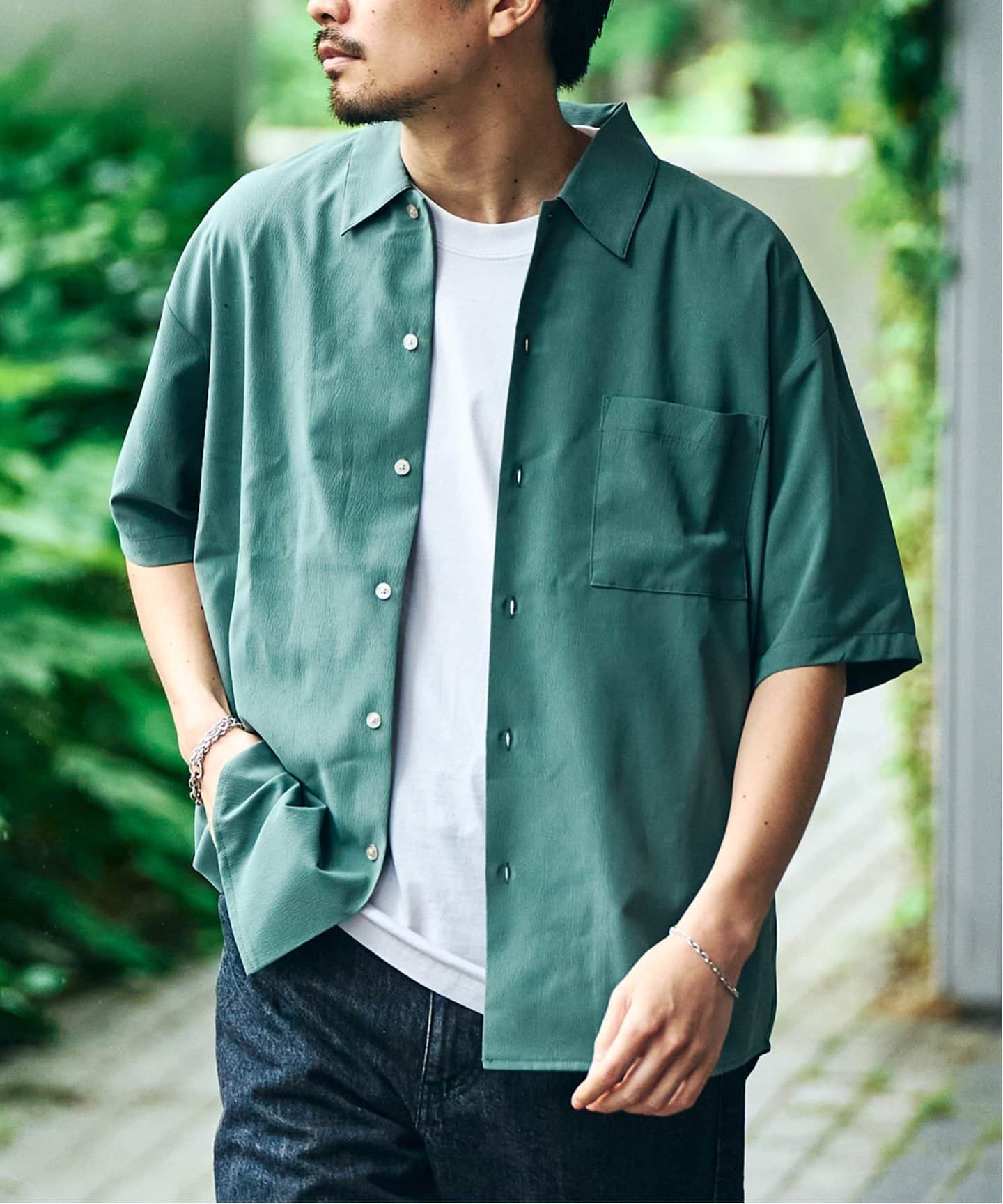 WRINKLES オープンカラーシャツ（シャツ／ブラウス）｜417 EDIFICE