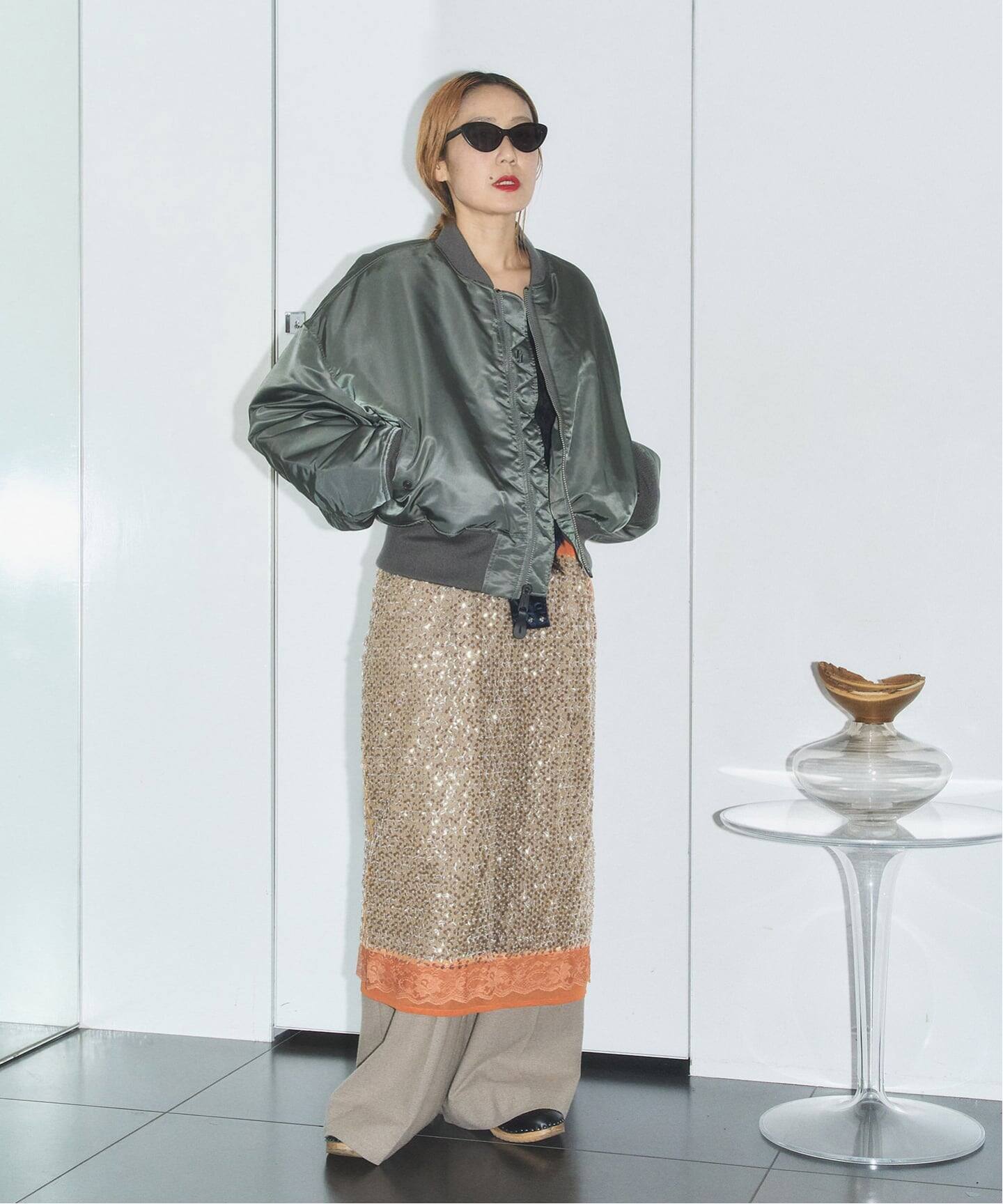 CHIKA KISADA SQUINS SKIRT CS-25179B：スカート（その他スカート