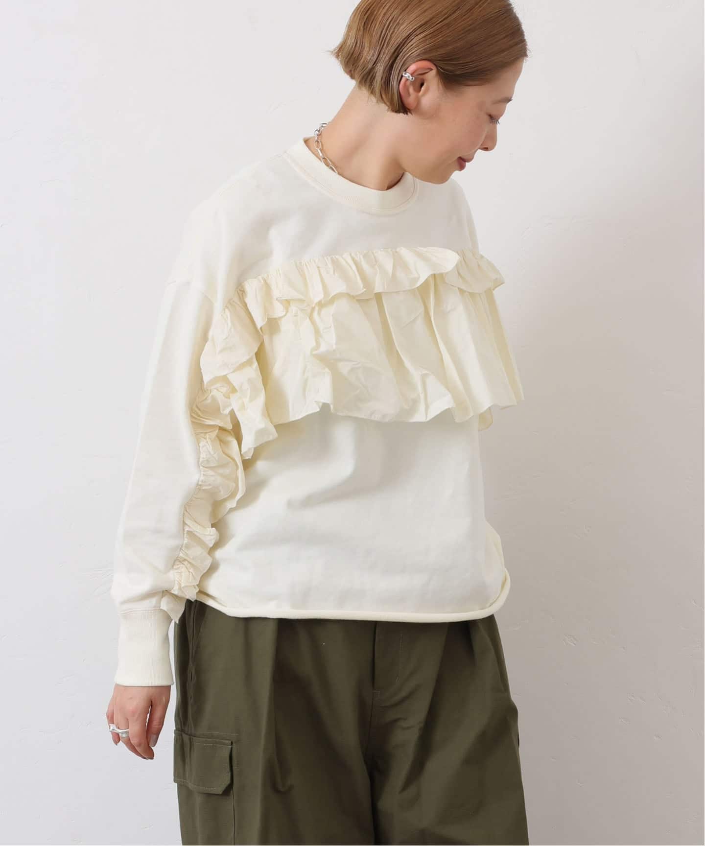 タフタ フリルプルオーバー（その他トップス）｜journal standard luxe