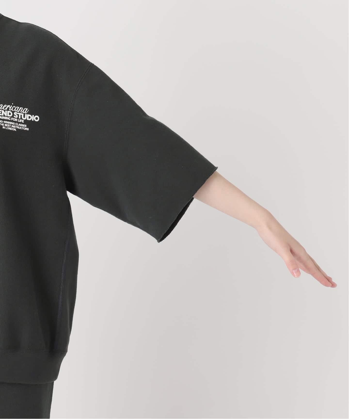 AMERICANA/アメリカーナ】 HALF SLEEVE SWEAT（スウェット）｜L