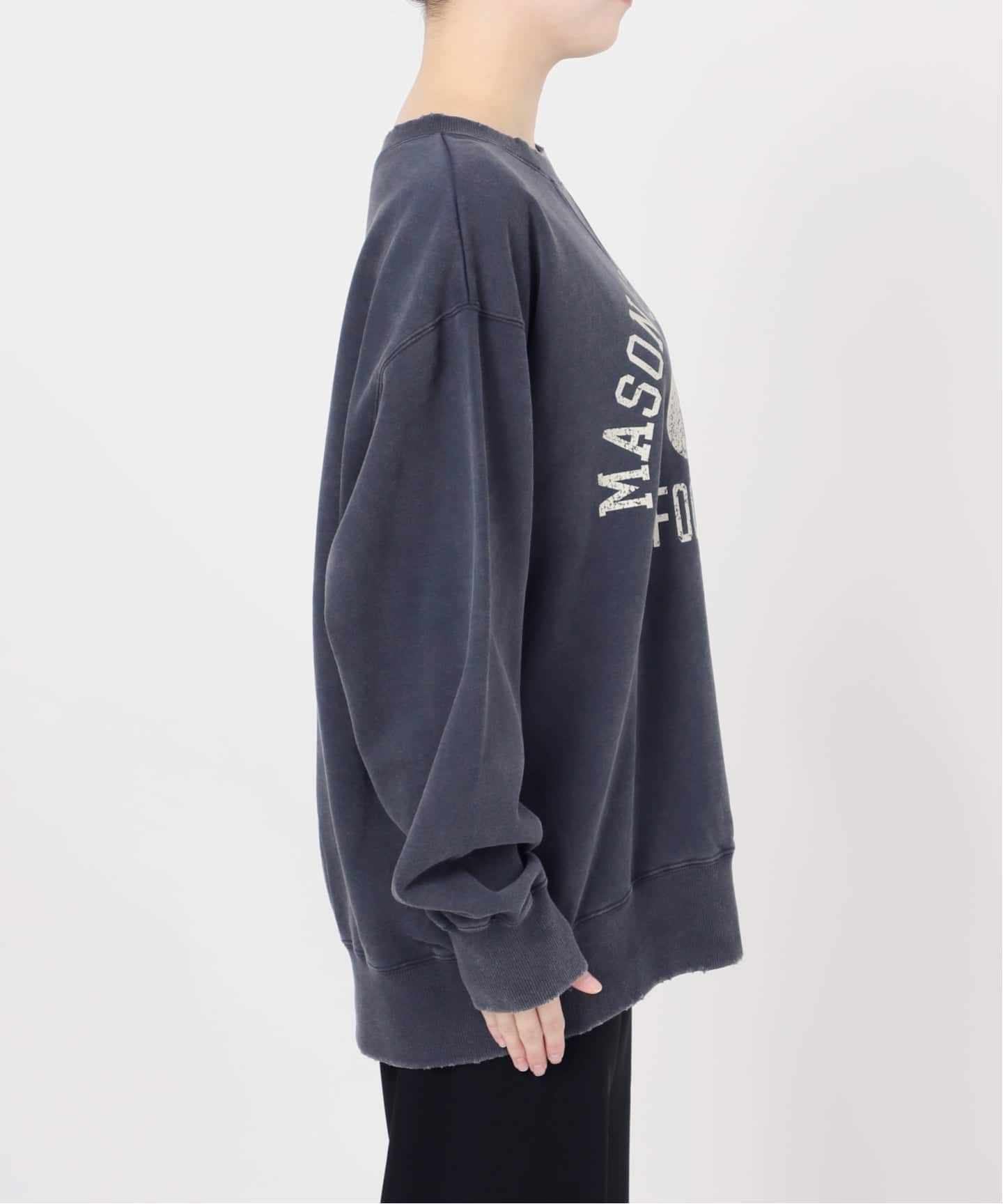 athletic wear MASON】別注オーバーカレッジスウェット（Tシャツ