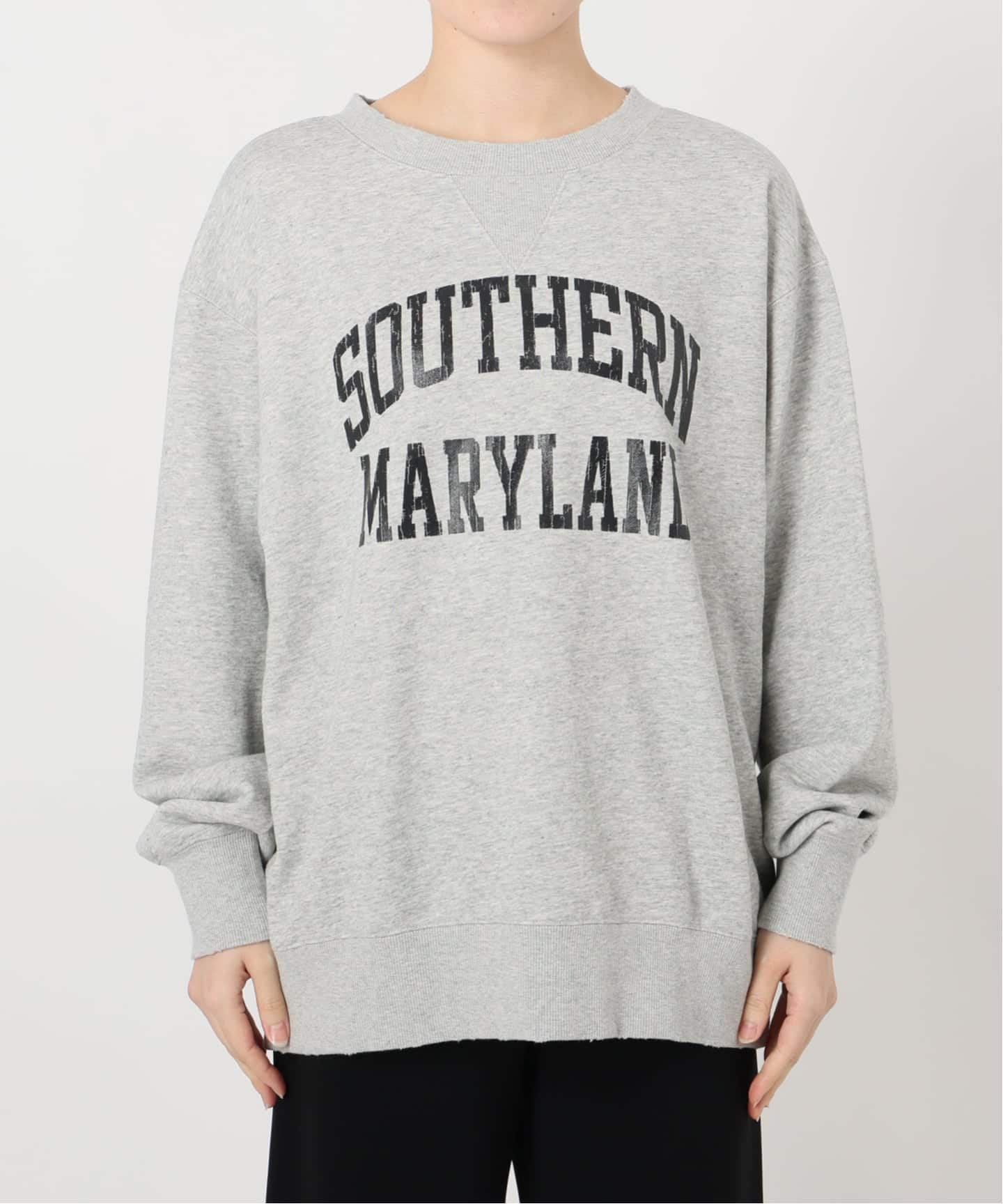 athletic wear MASON】別注オーバーカレッジスウェット（Tシャツ