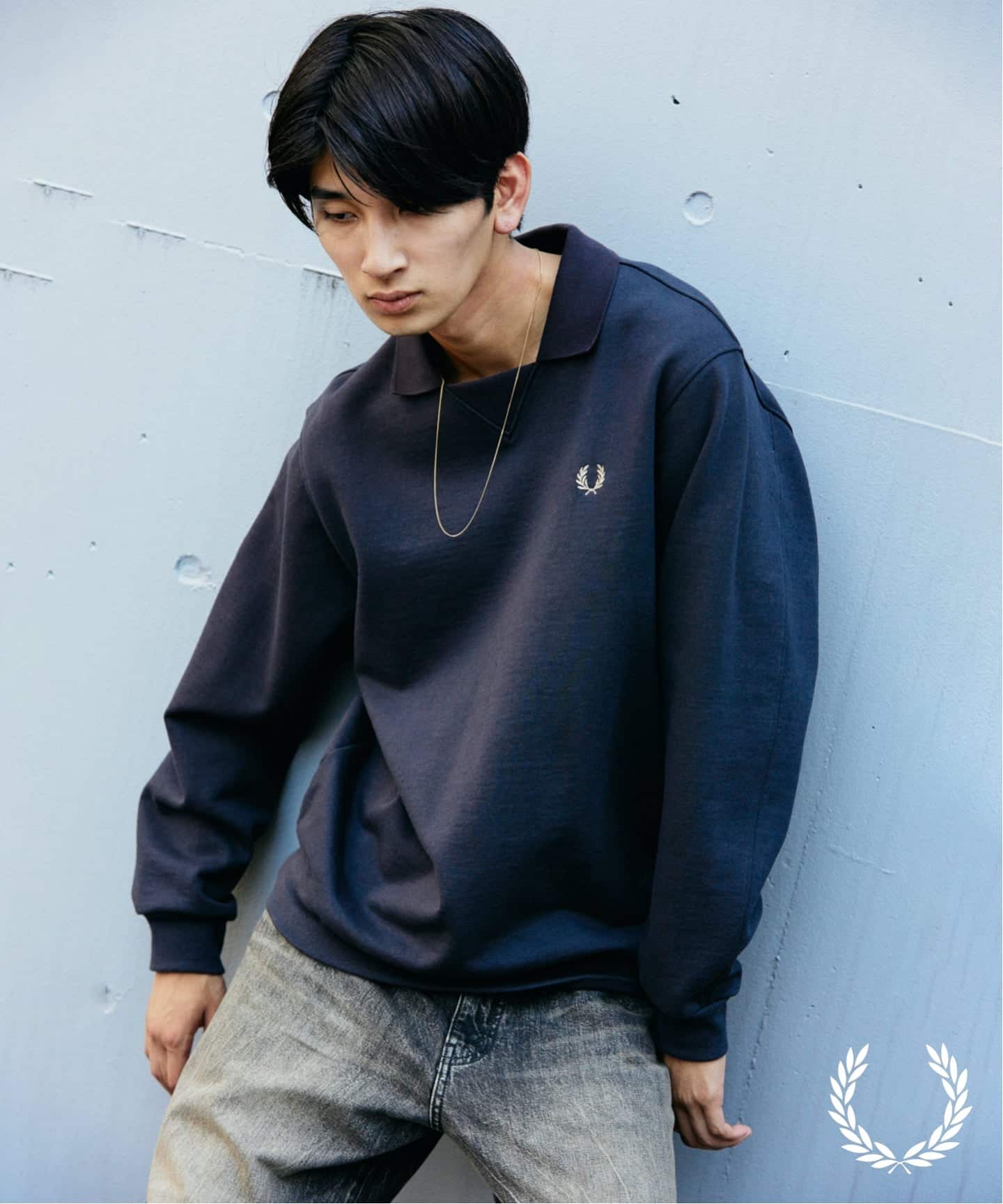 FRED PERRY / フレッドペリー 別注 フットボール カラー スウェット
