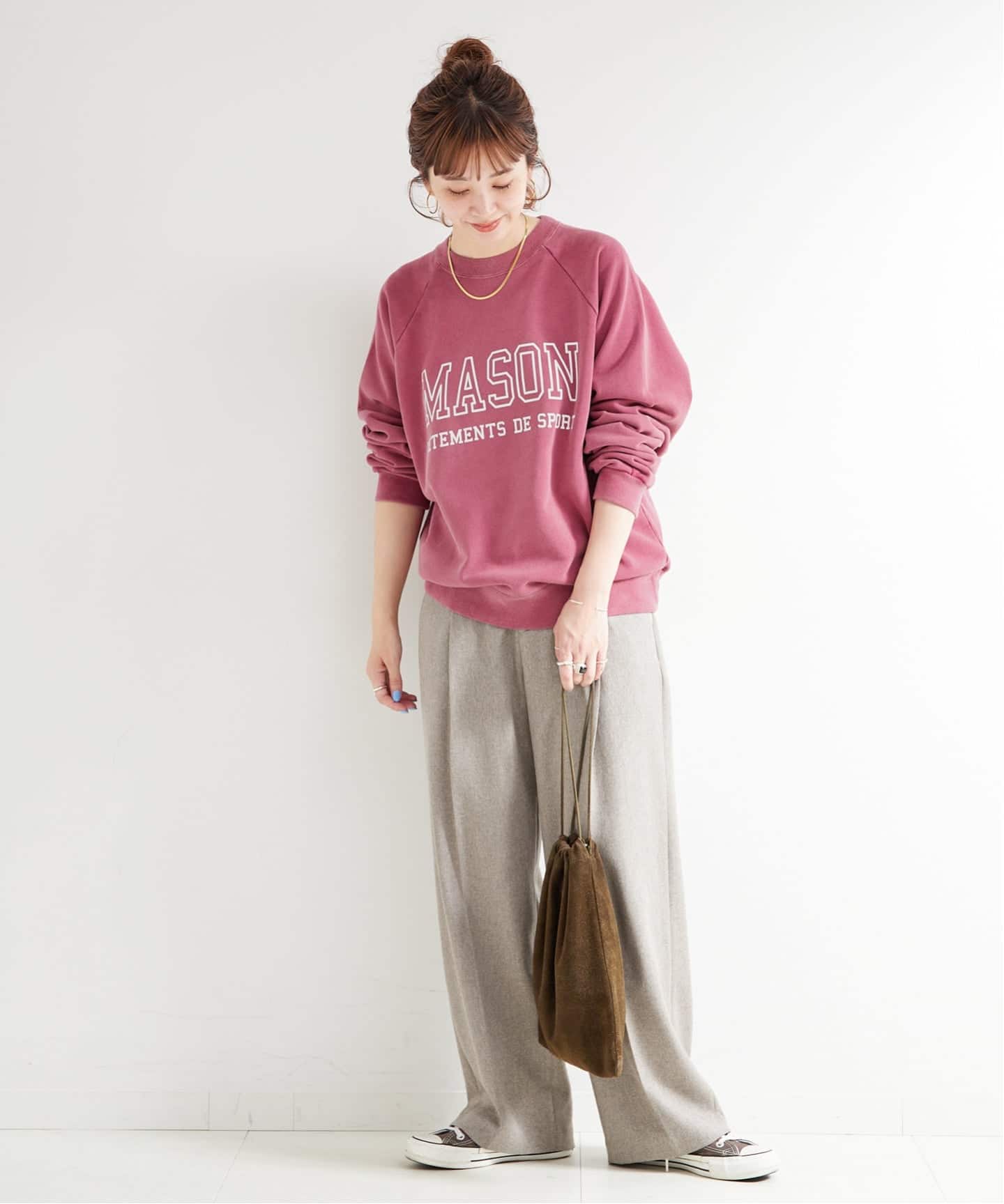 追加》【WEB限定】athletic wear MASON / 別注 ロゴスウェット