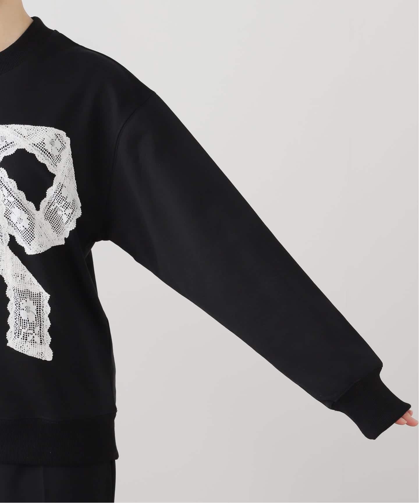 追加》【Yuhan Wang for LULU】lace bow sweatshirt（スウェット