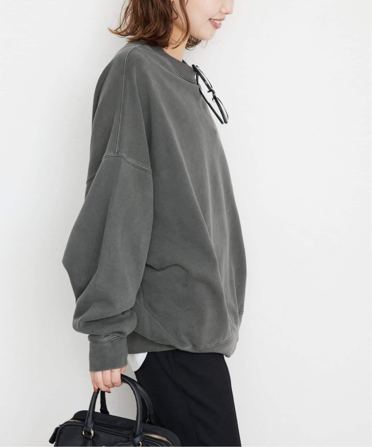 WEB限定/追加3》ビックシルエットピグメント裏毛プルオーバー