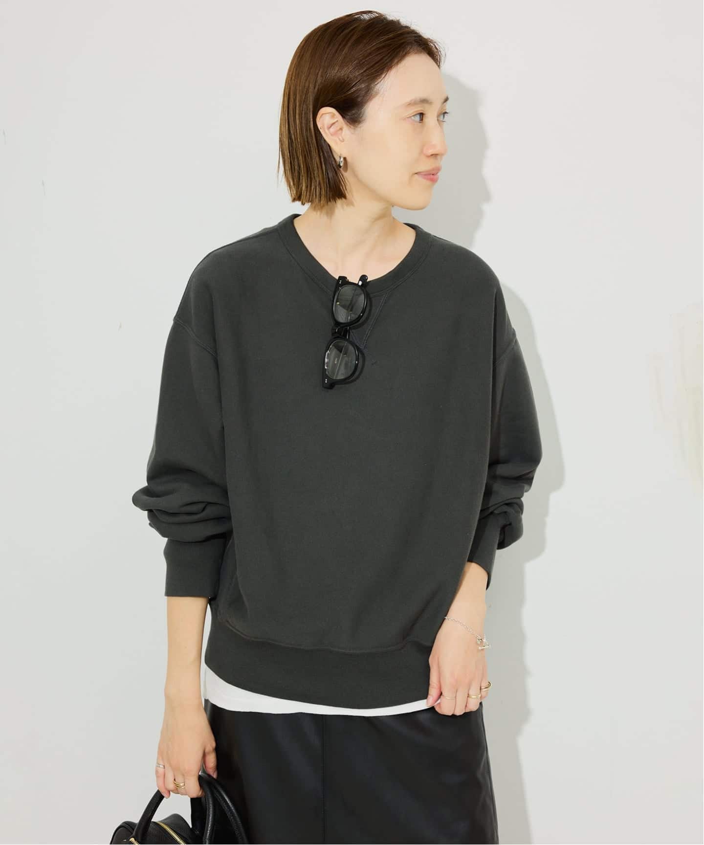 追加2》Champion/チャンピオン SLOBE別注 無地ガゼットスウェット