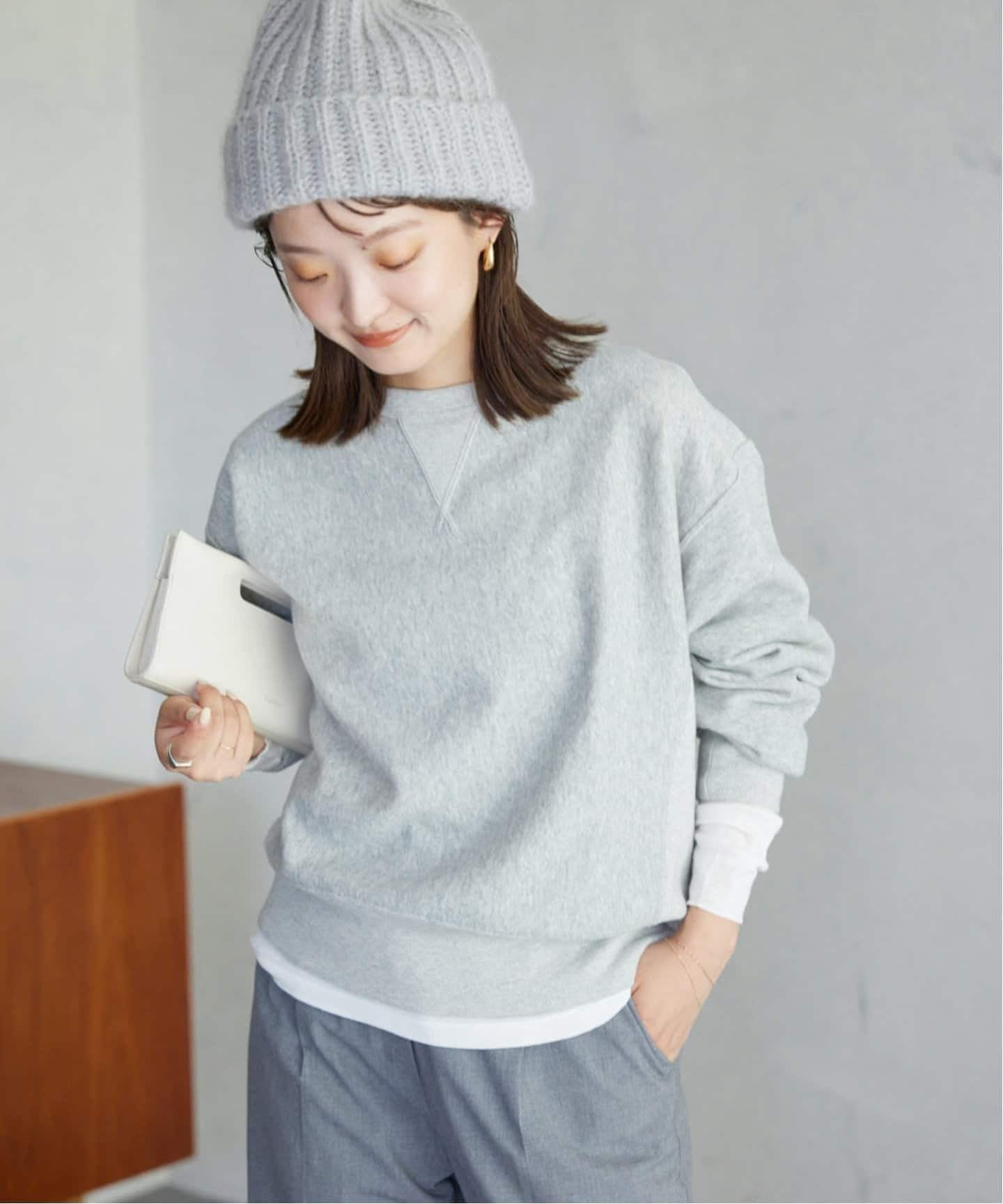 追加2》Champion/チャンピオン SLOBE別注 無地ガゼットスウェット