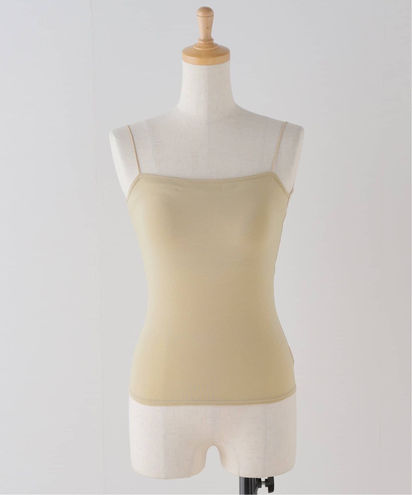 追加》middle back open キャミソール（カップ付きインナー）｜Plage