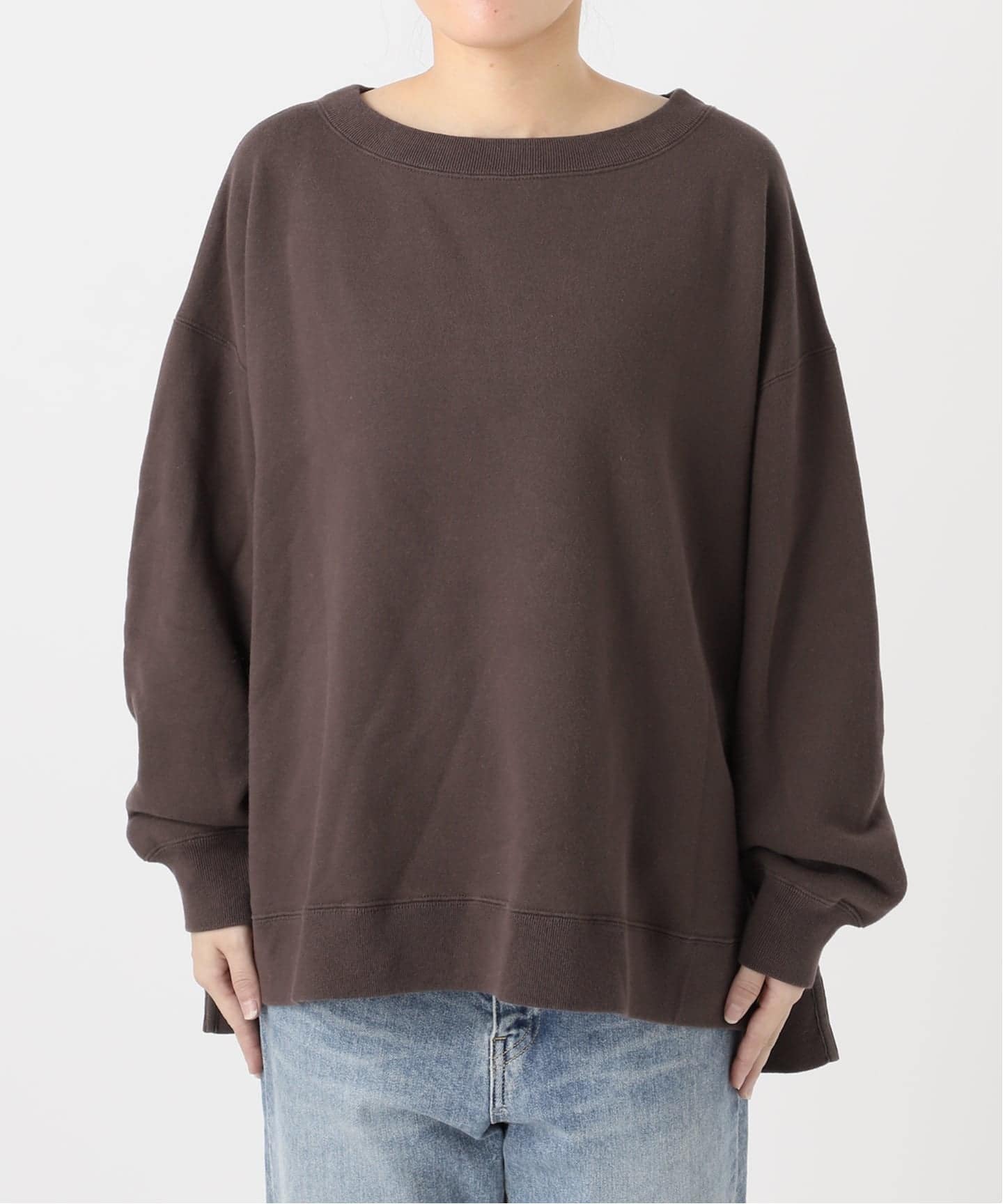 ≪一部カラーWEB限定 / 追加≫ボートネックワイドスウェット 3