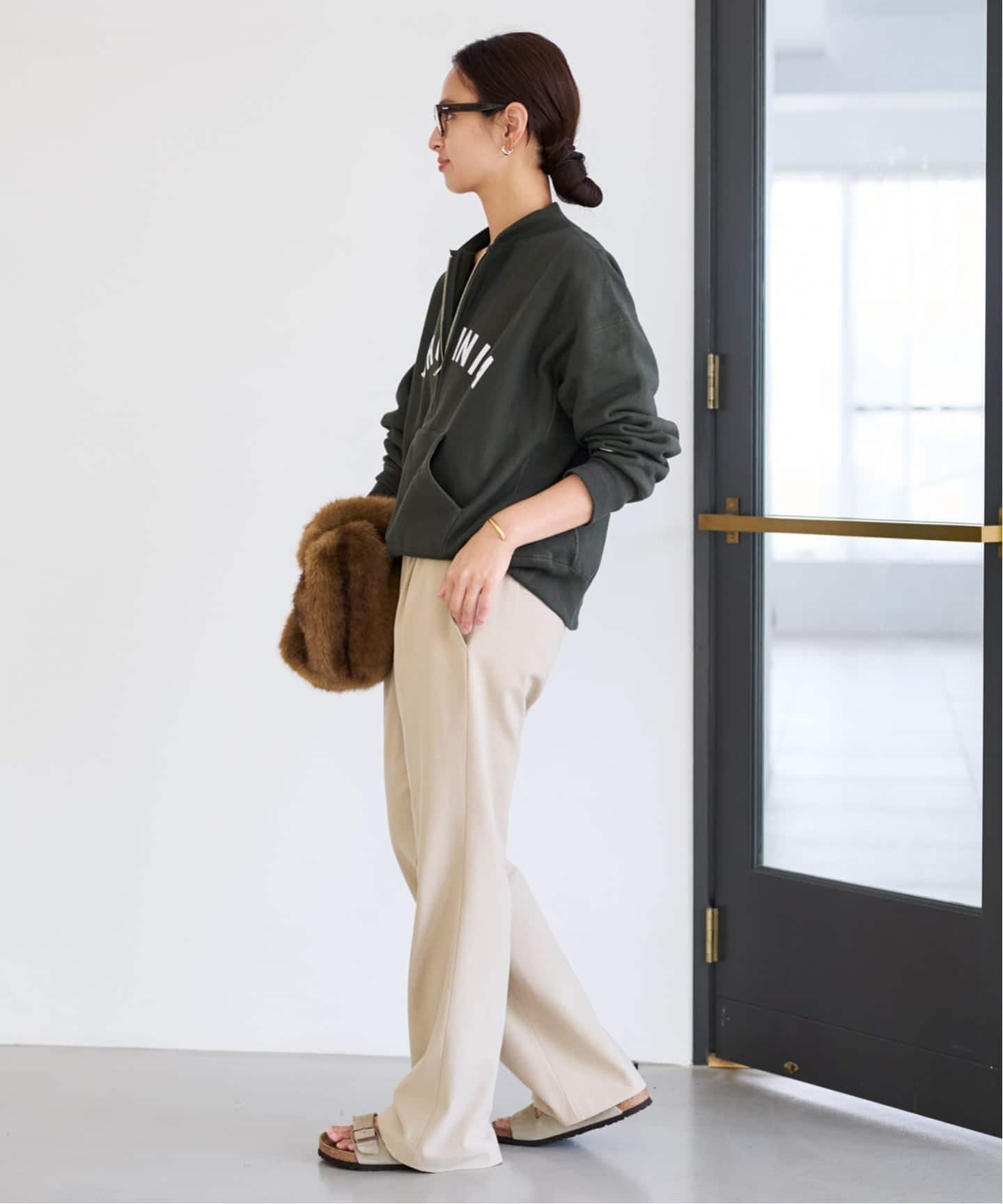 Champion/チャンピオン 別注REVERSE WEAVE11.5OZロゴハーフジップ