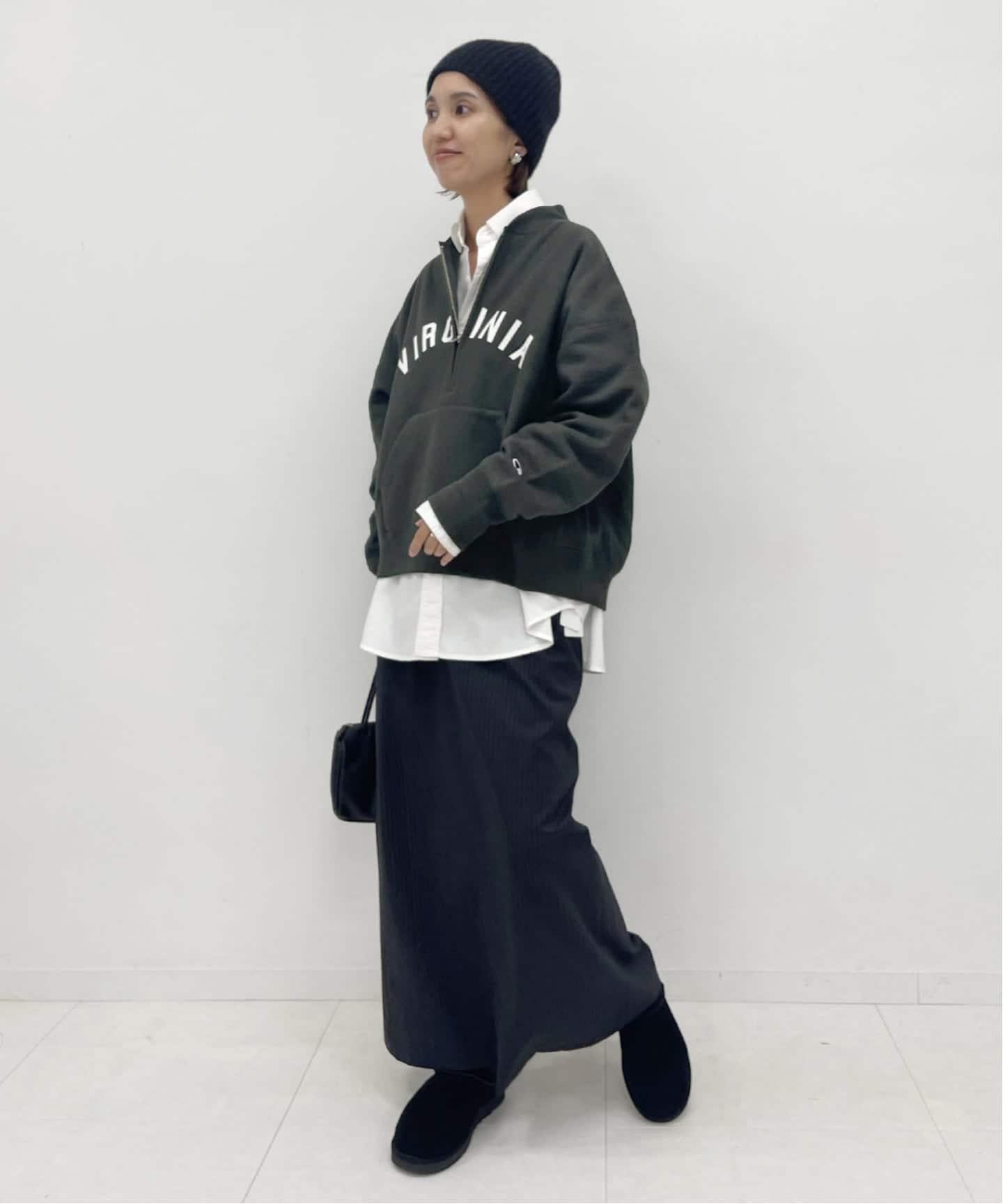 Champion/チャンピオン 別注REVERSE WEAVE11.5OZロゴハーフジップ