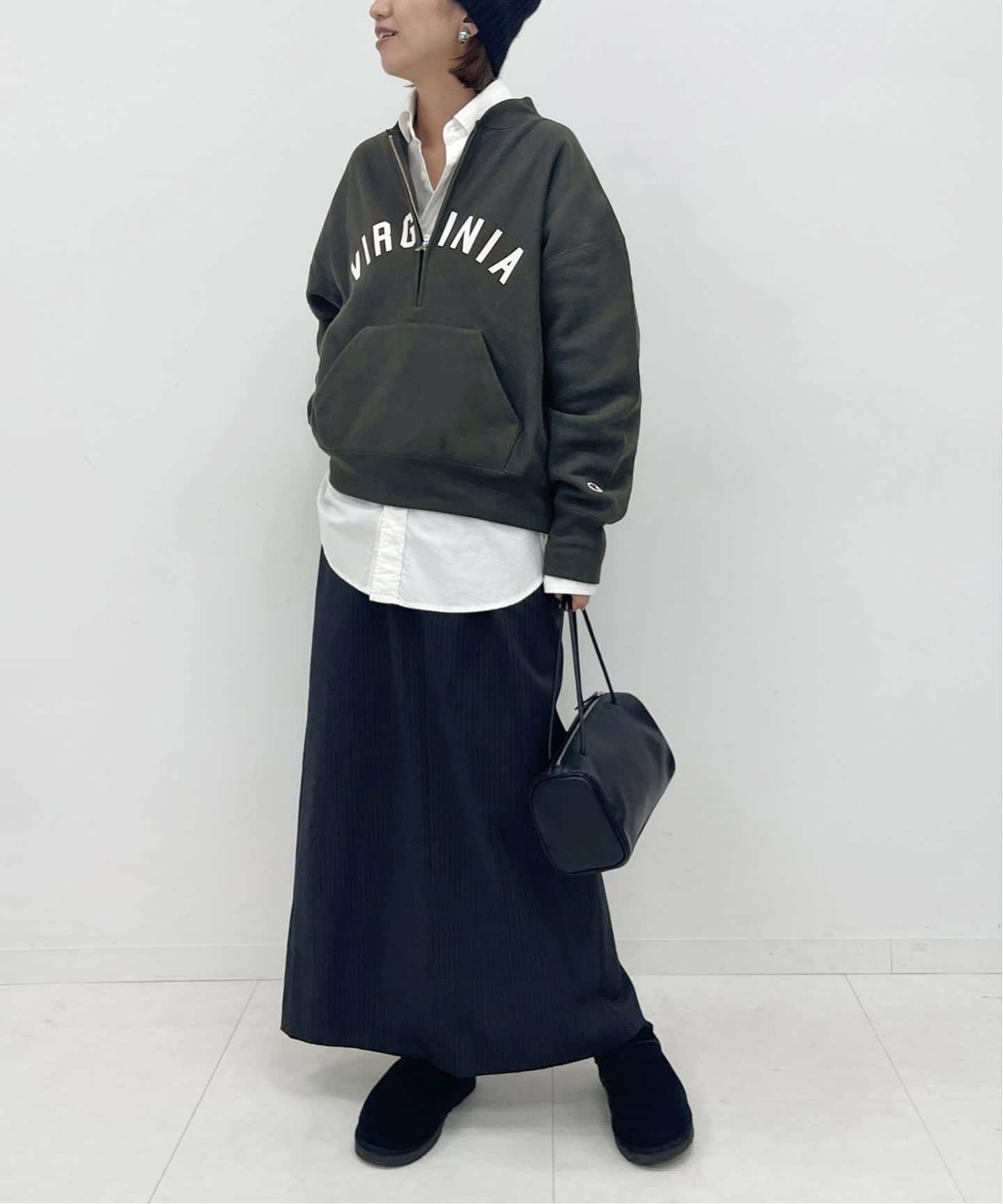 Champion/チャンピオン 別注REVERSE WEAVE11.5OZロゴハーフジップ