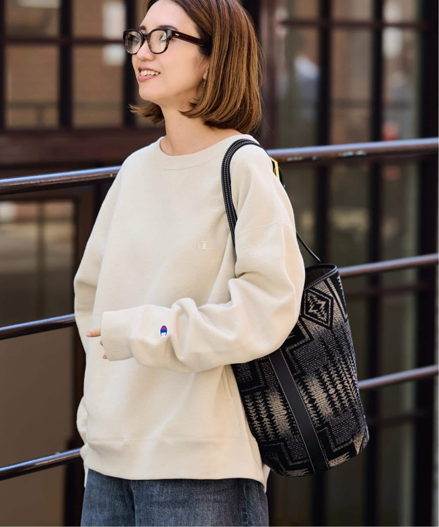 Champion 別注製品染めREVERSE WEAVEポケット（スウェット