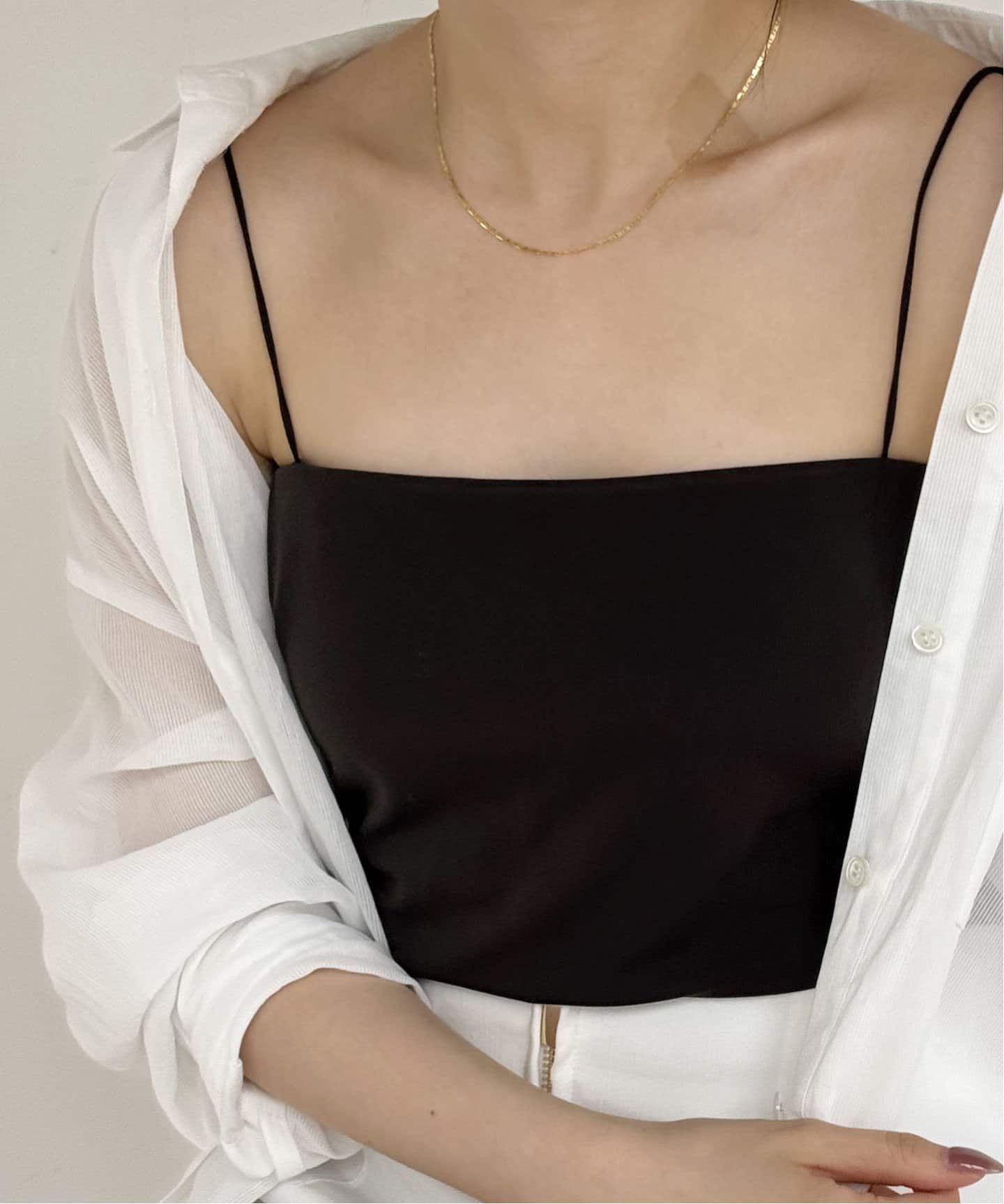 追加2》カップ付きベアラインスイマーキャミ（カップ付きインナー