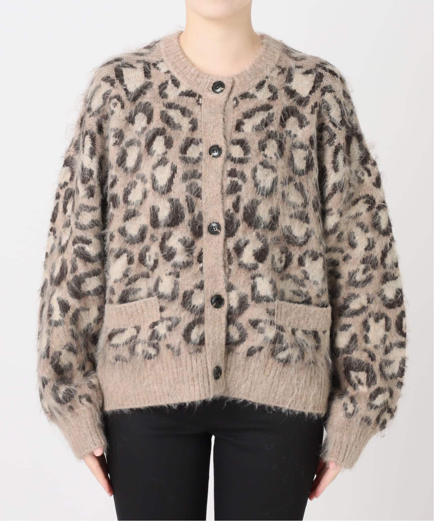 レオパードシャギーニットカーディガン（ニット／セーター）｜JOURNAL