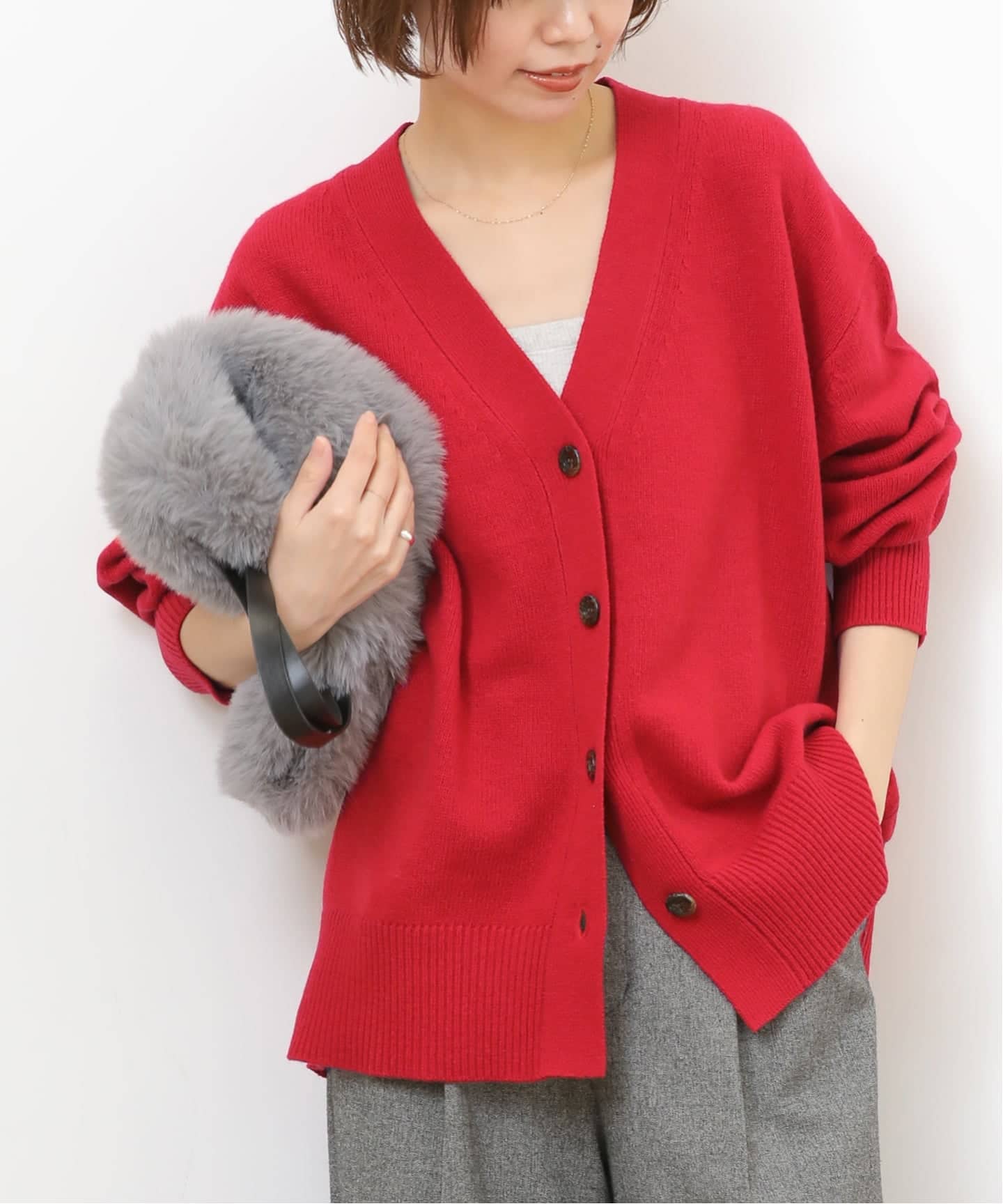 追加 / 新色》ハミルトンウールVカーディガン（カーディガン