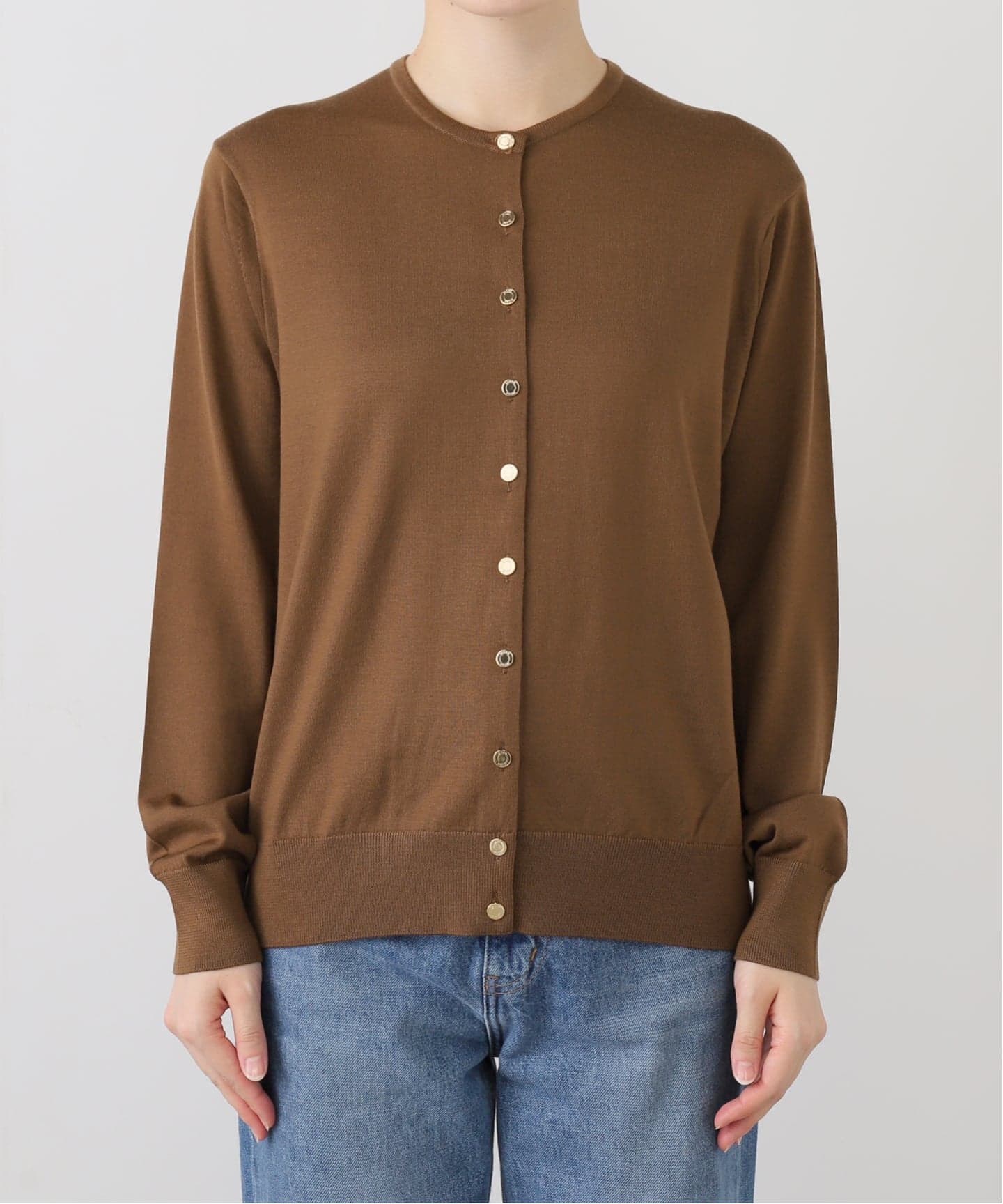 FF30 TODAY クルーネック カーディガン（ニット／セーター）｜Deuxieme