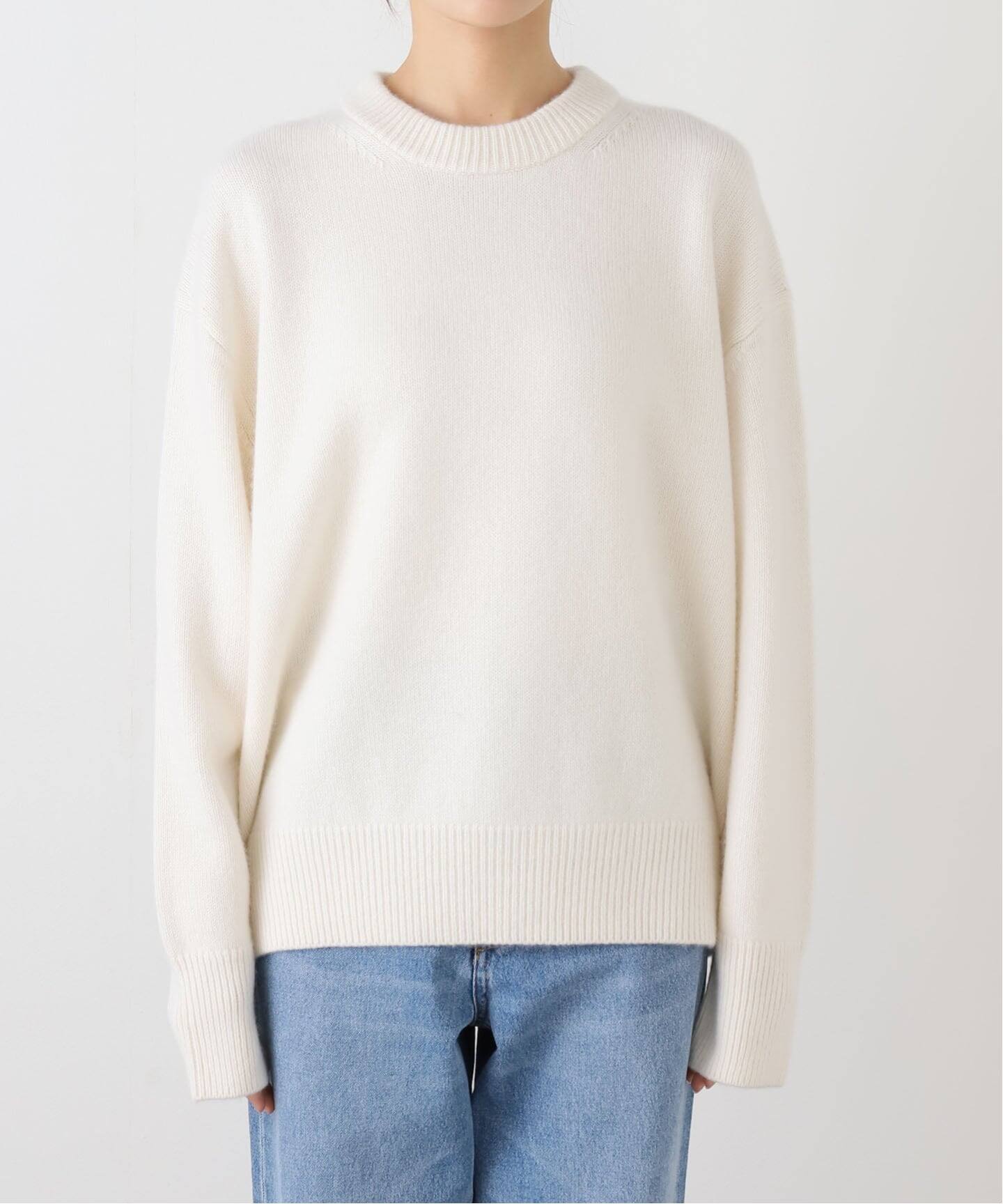 CASHY OVER クルーネックプルオーバー（ニット／セーター）｜Deuxieme