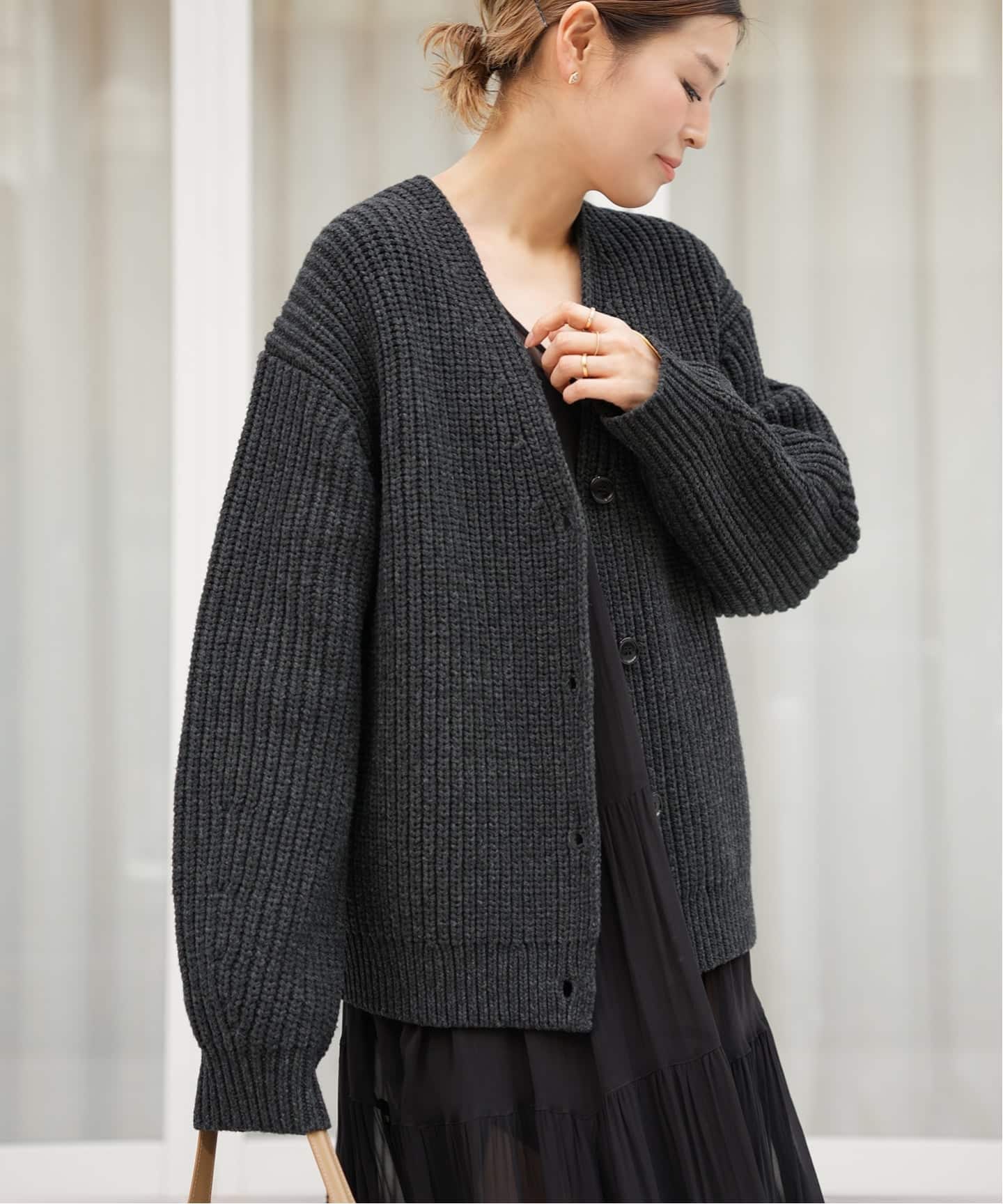 6397/シックススリーナインセブン】FISHERMAN RIB CARDIGAN