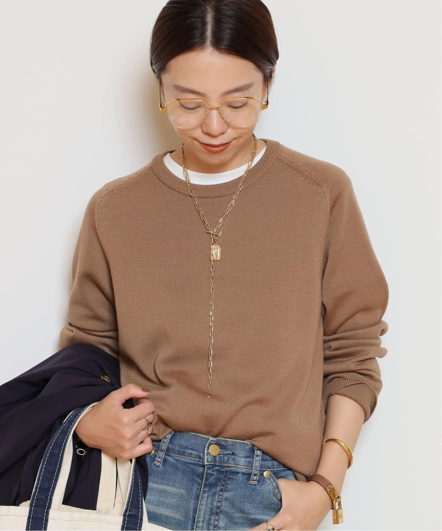 WISH クルーネックプルオーバー（ニット／セーター）｜MUSE de