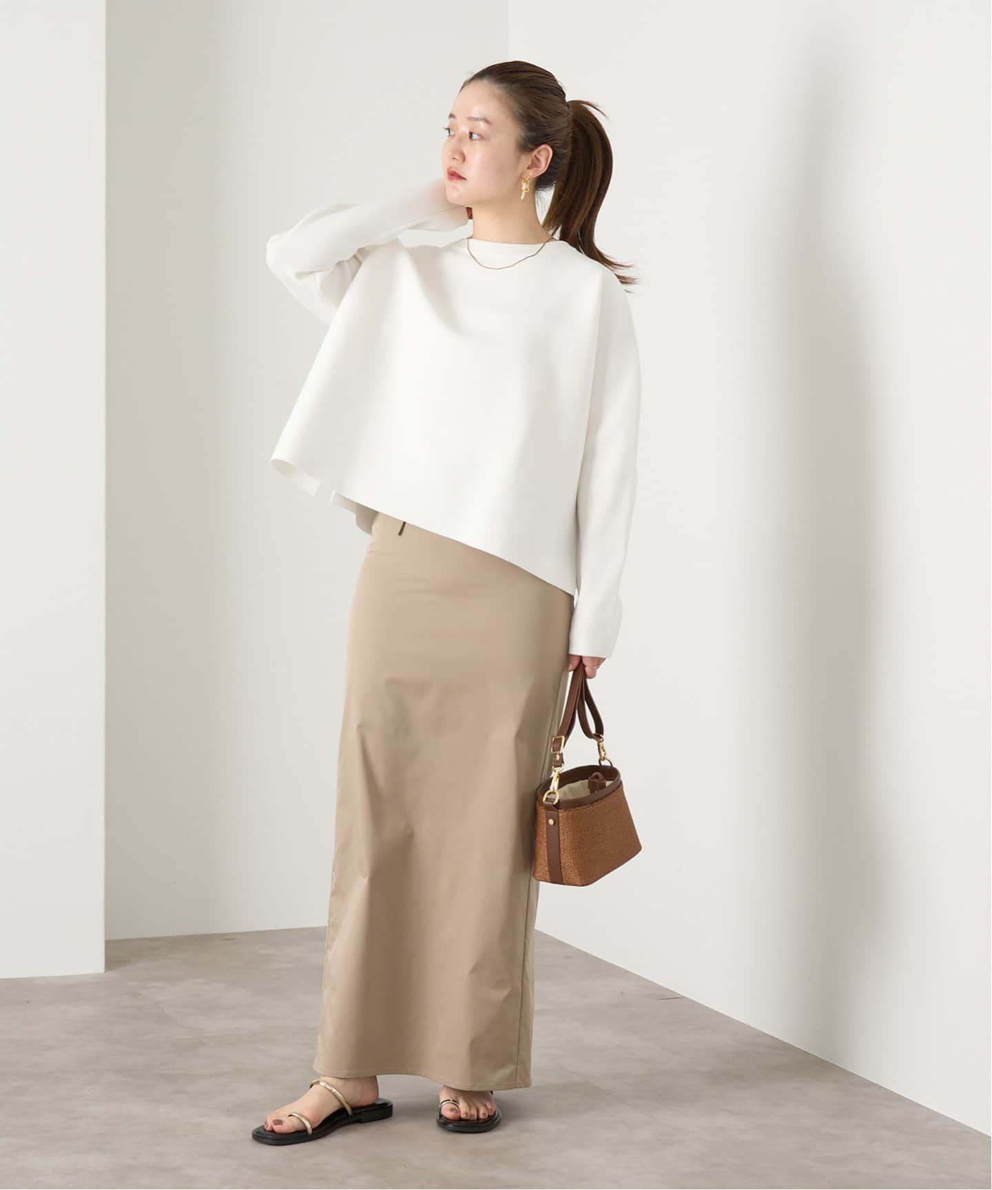 ファインコットンスムースプルオーバー（ニット／セーター）｜IENA