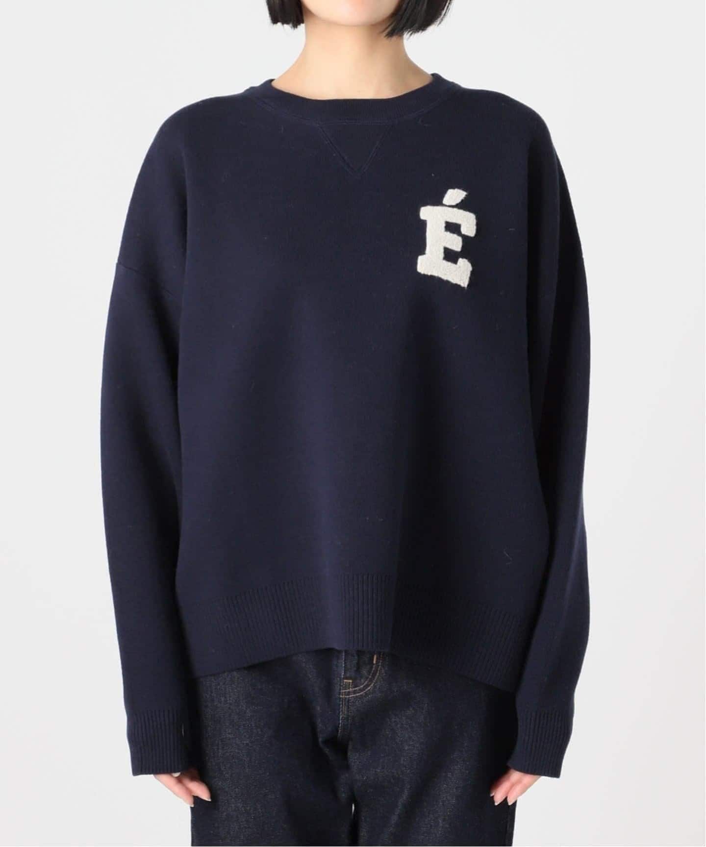 WEB限定カラー有り/追加3》サガラ刺繍スウェットライクニット（ニット