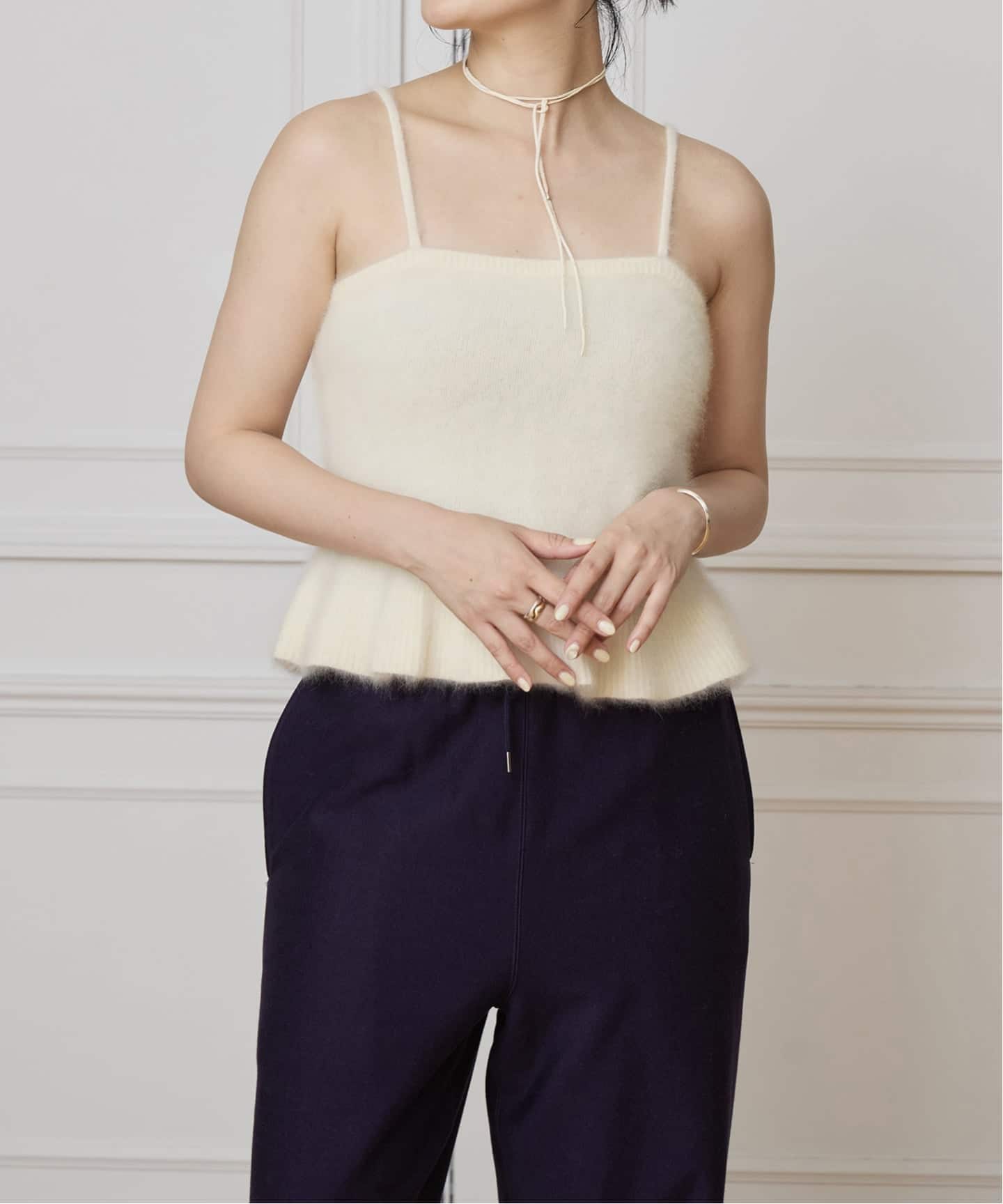 IENA LA BOUCLE ファーニットキャミソール（ニット／セーター）｜IENA