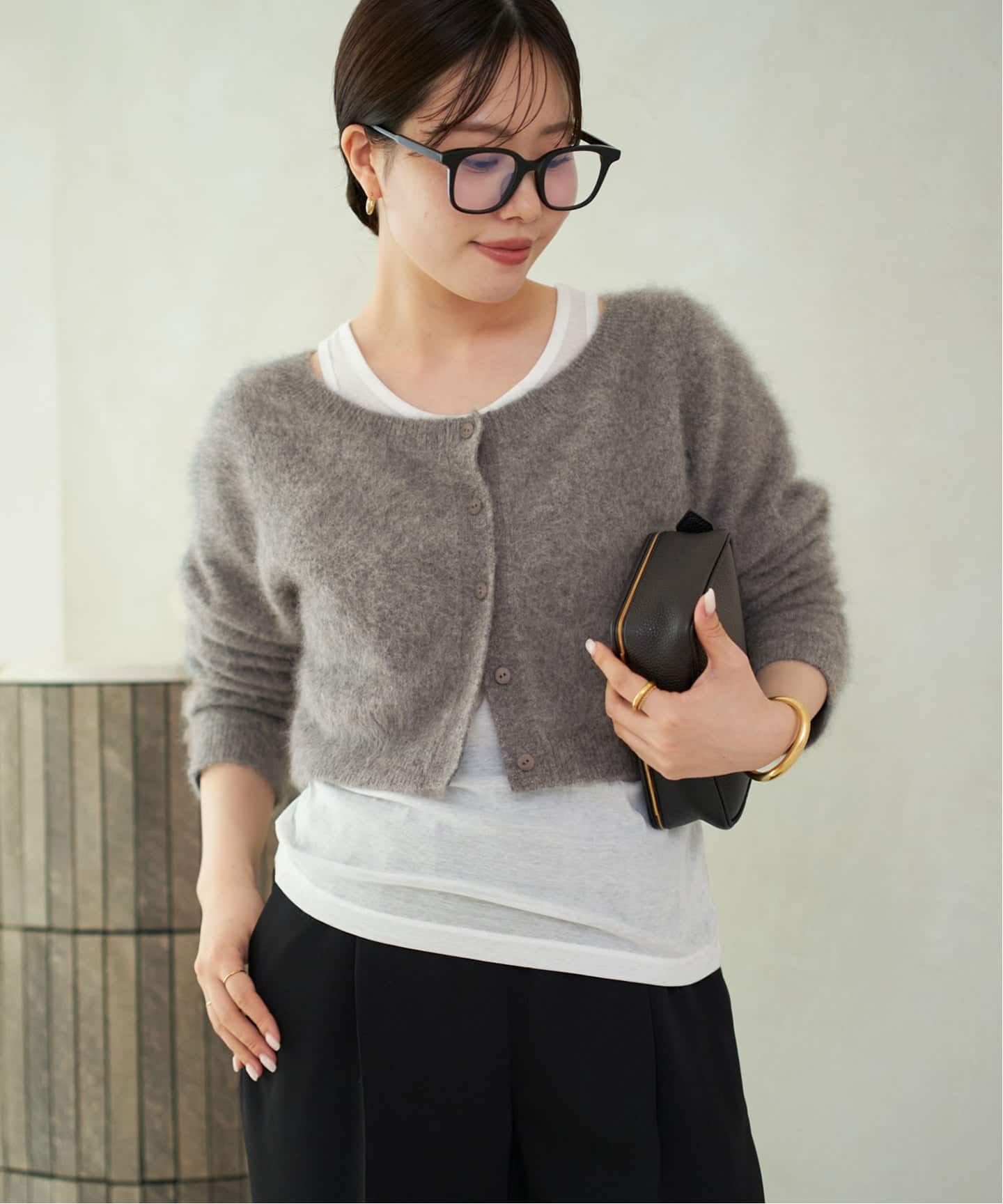 Light Fur Short カーディガン（カーディガン）｜Plage（プラージュ