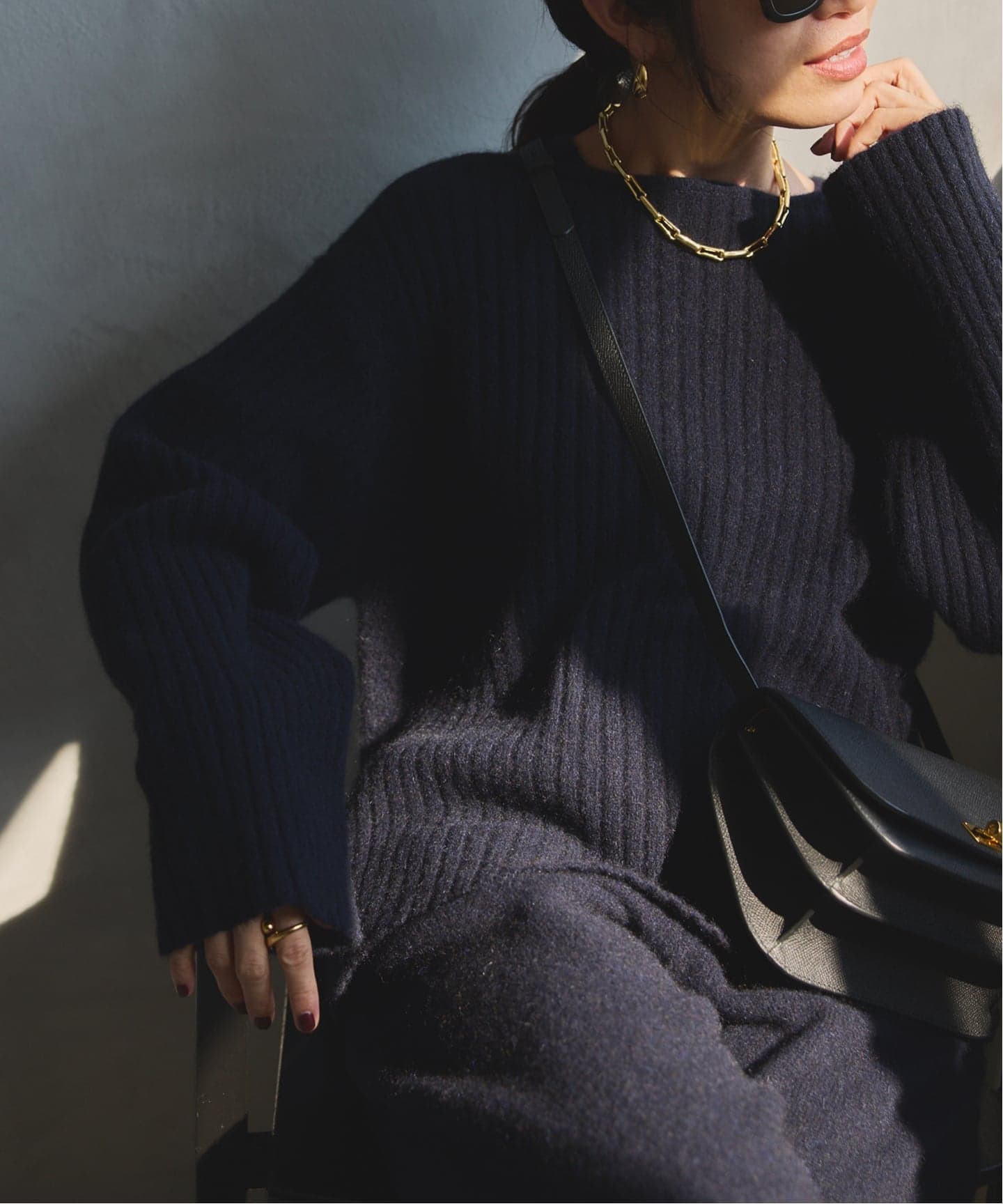 wool yak mix rib Knit プルオーバー（ニット／セーター）｜VERMEIL