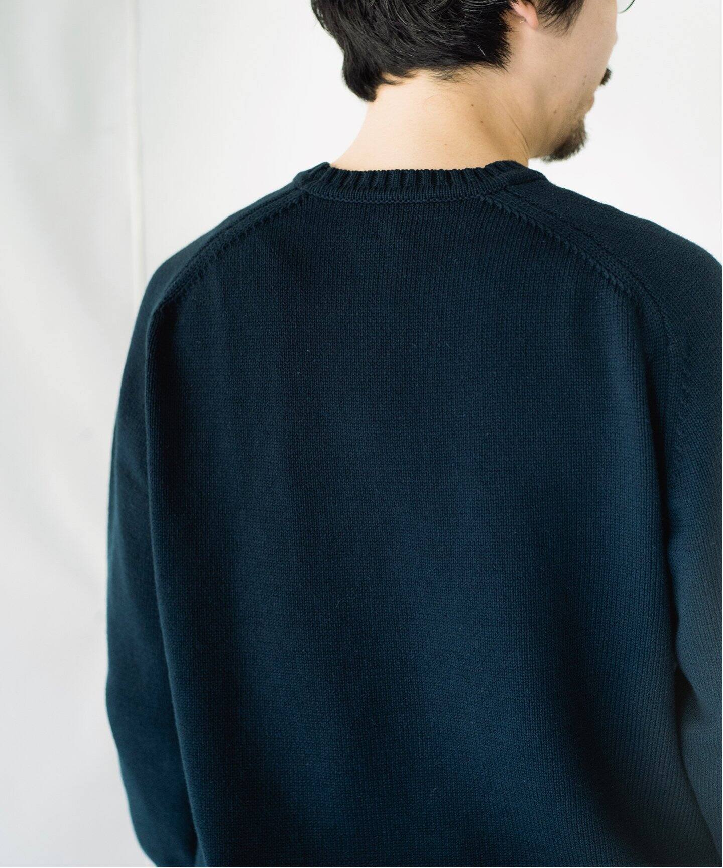 LE / エルイー】コットン クルー ニット（ニット／セーター）｜L