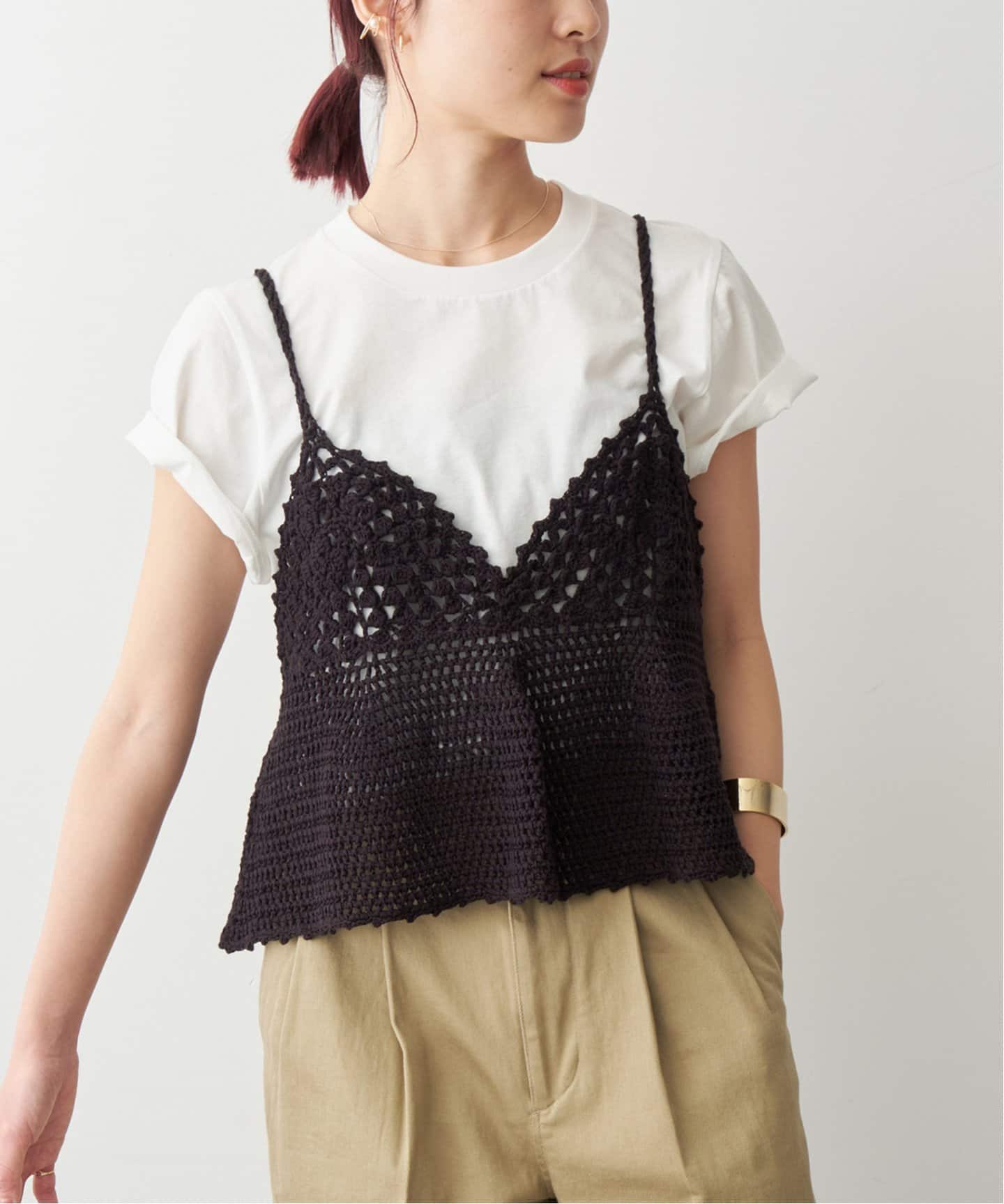 クロシェニットキャミソール（キャミソール）｜Spick and Span