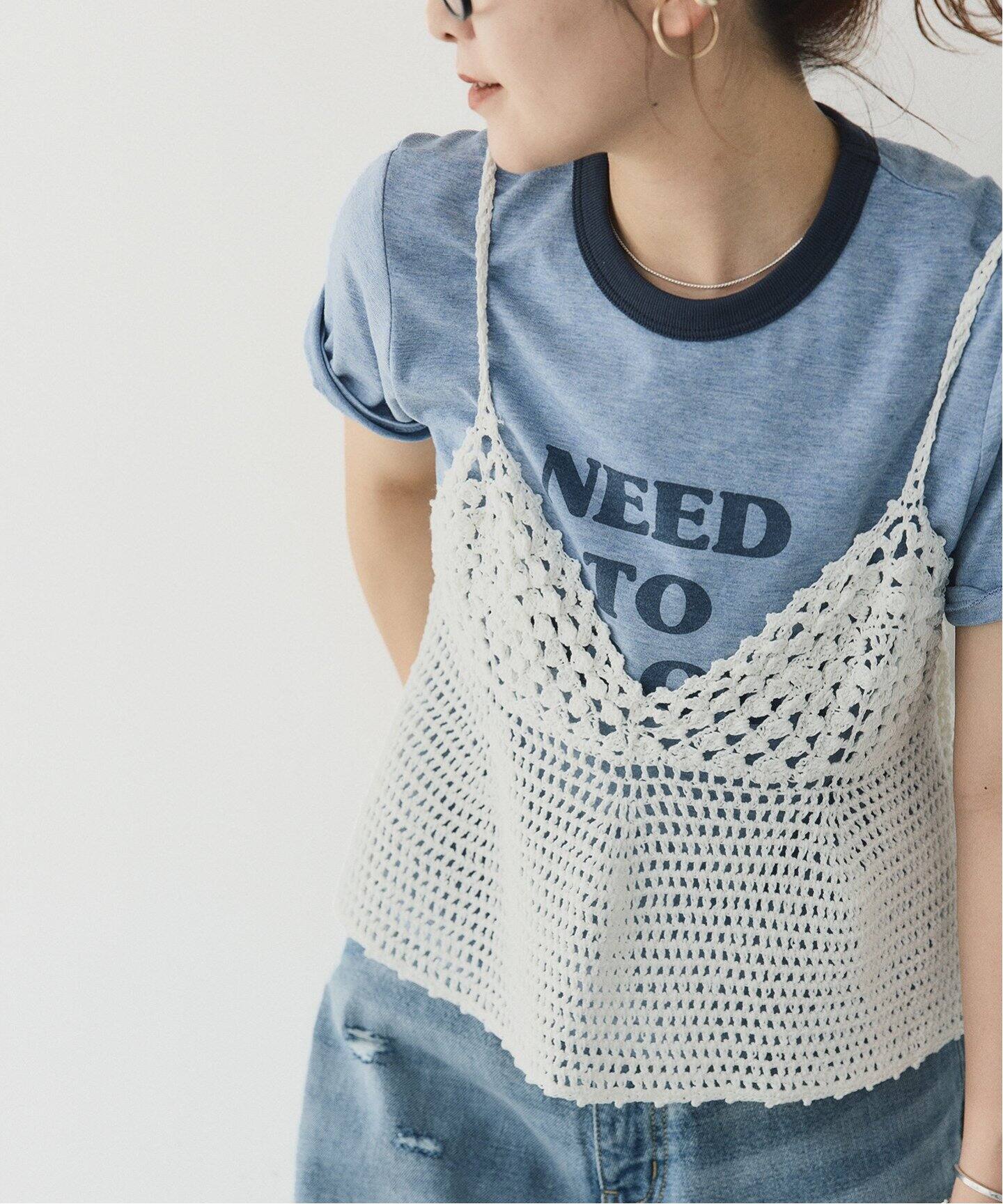 クロシェニットキャミソール（キャミソール）｜Spick and Span