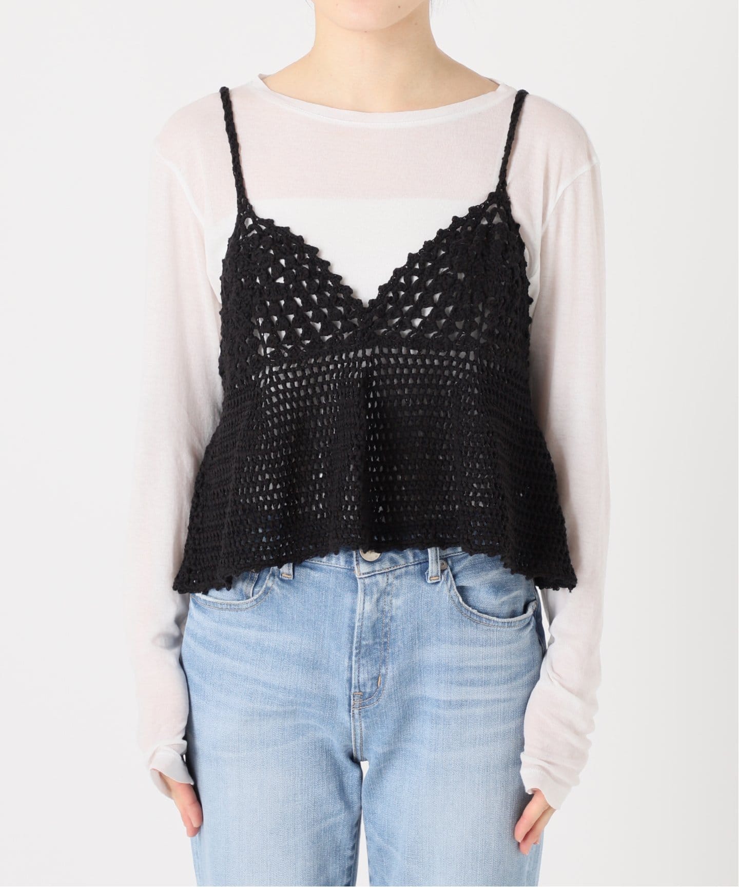 クロシェニットキャミソール（キャミソール）｜Spick and Span