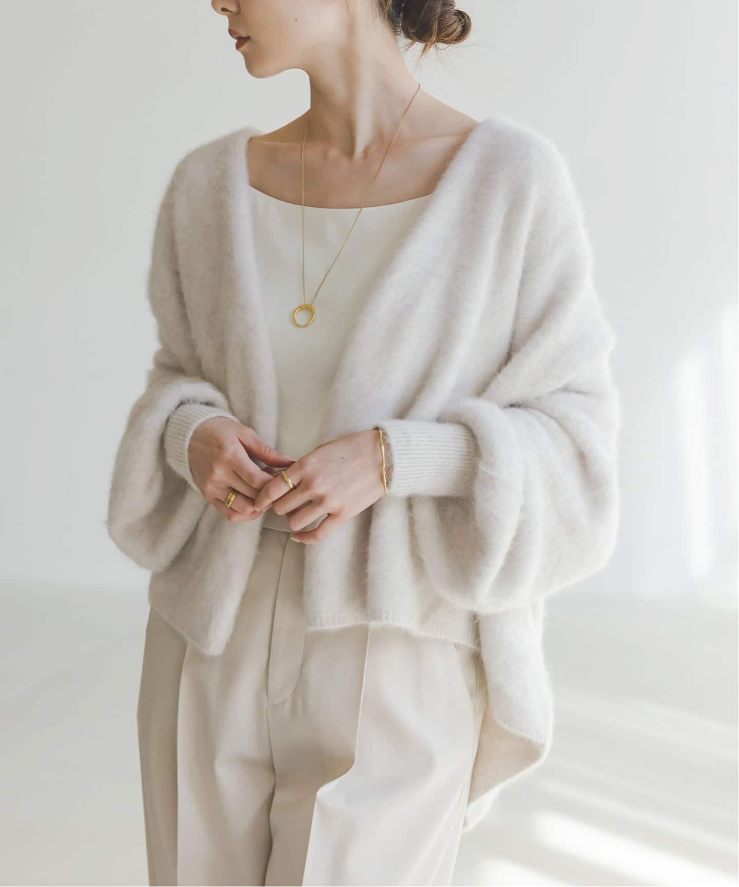 FOX/Caファーニットカーディガン（カーディガン）｜NOBLE（ノーブル