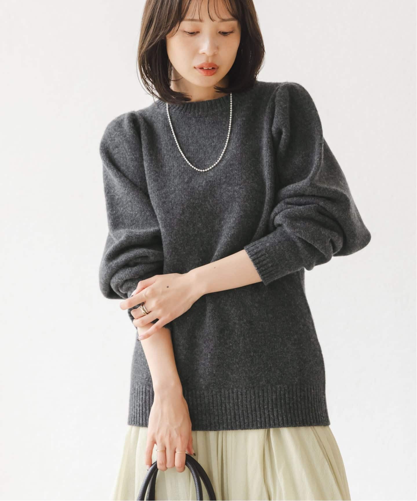 PROTAGONISTA/プロタゴ二スタ ショルダーギャザーニット（ニット