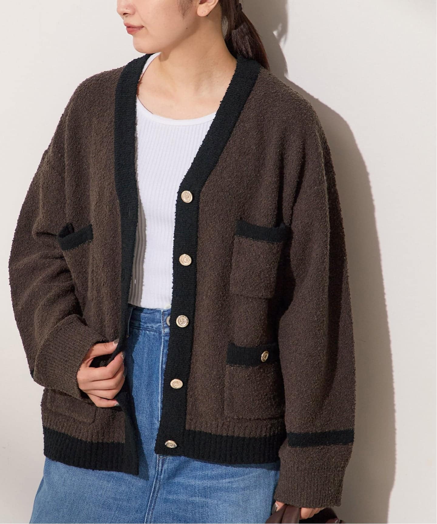 SP》Smithバイカラーカーディガン（カーディガン）｜JOURNAL STANDARD