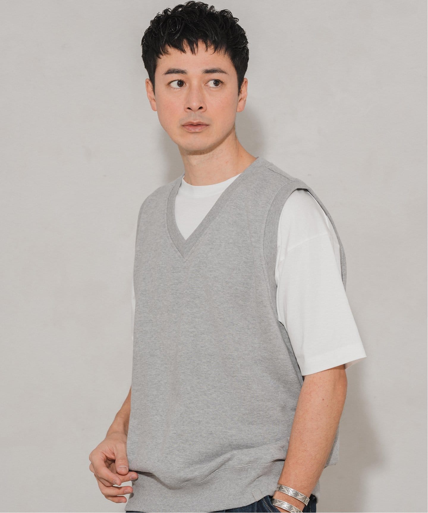 LOOPWHEELER × LOWERCASE for EDIFICE ライトツリウラケ ルーズベスト