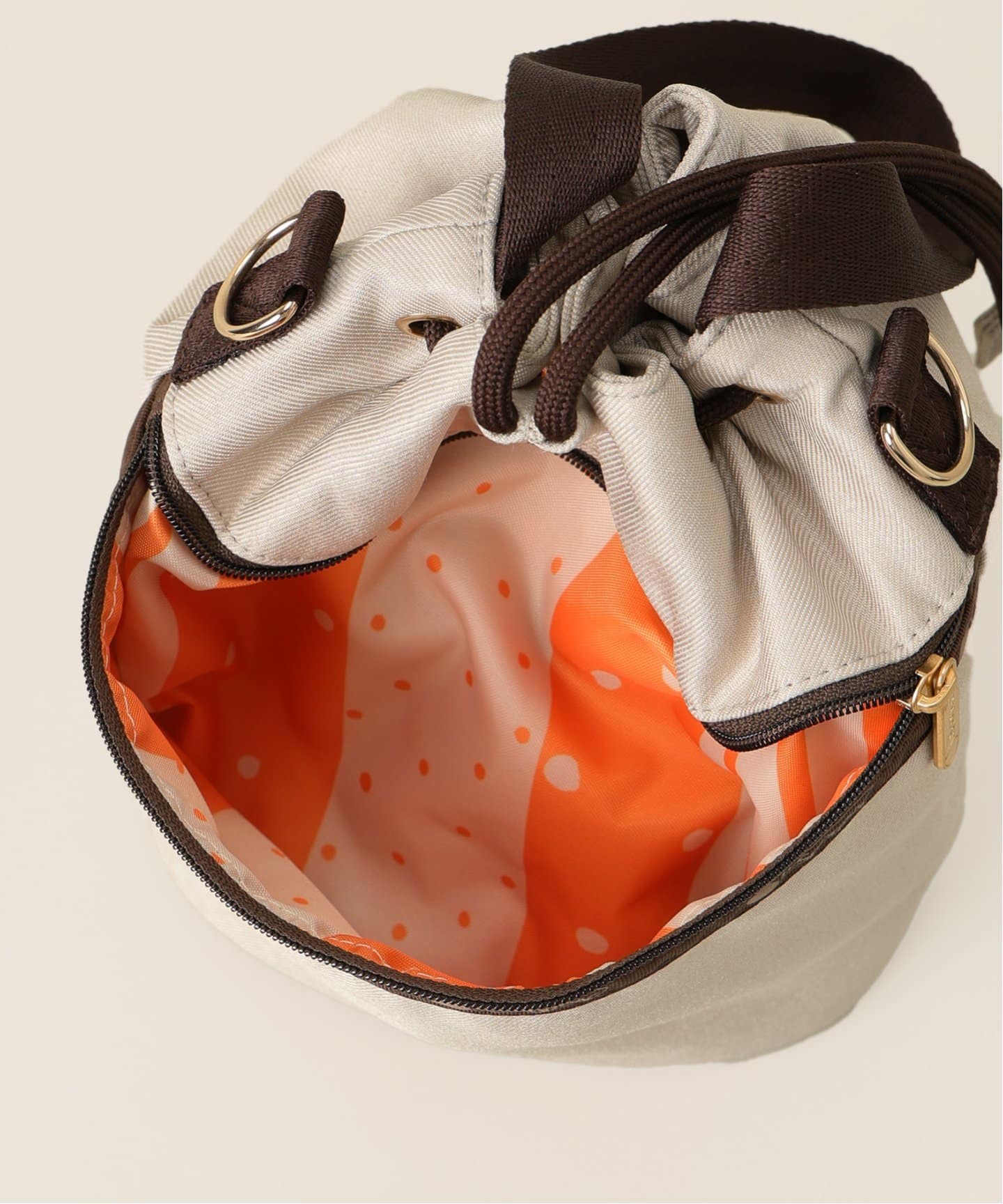 LeSportsac/レスポートサック × IENA ENFANT Drawstring Bucket Bag