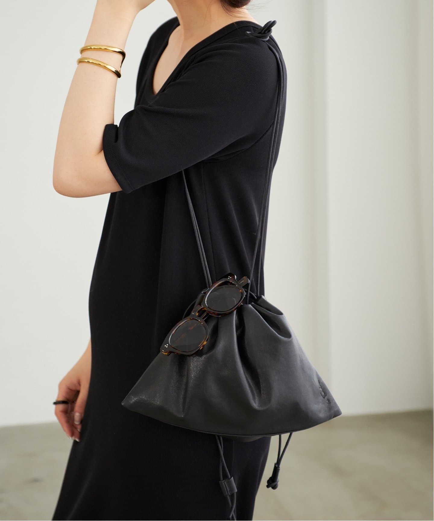 WEB限定追加》les Tendre leather clutch バッグ 4（ショルダーバッグ