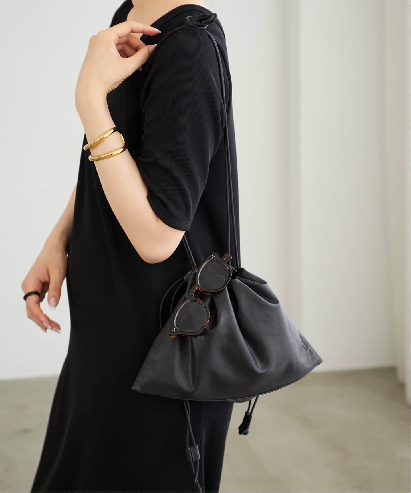 WEB限定追加》les Tendre leather clutch バッグ 4（ショルダーバッグ