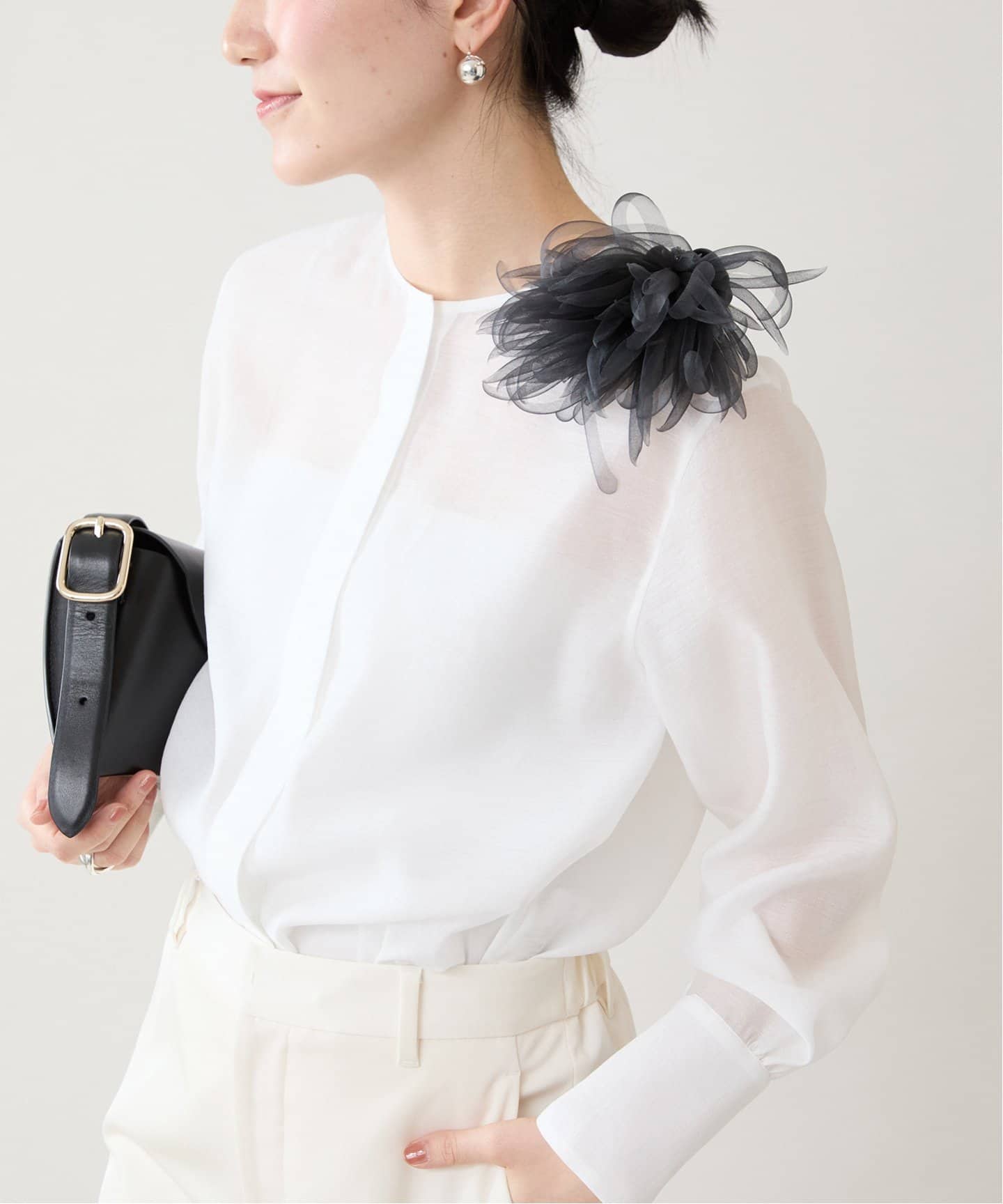 追加2》シルクオーガンジーコサージュ（コサージュ）｜VERMEIL par