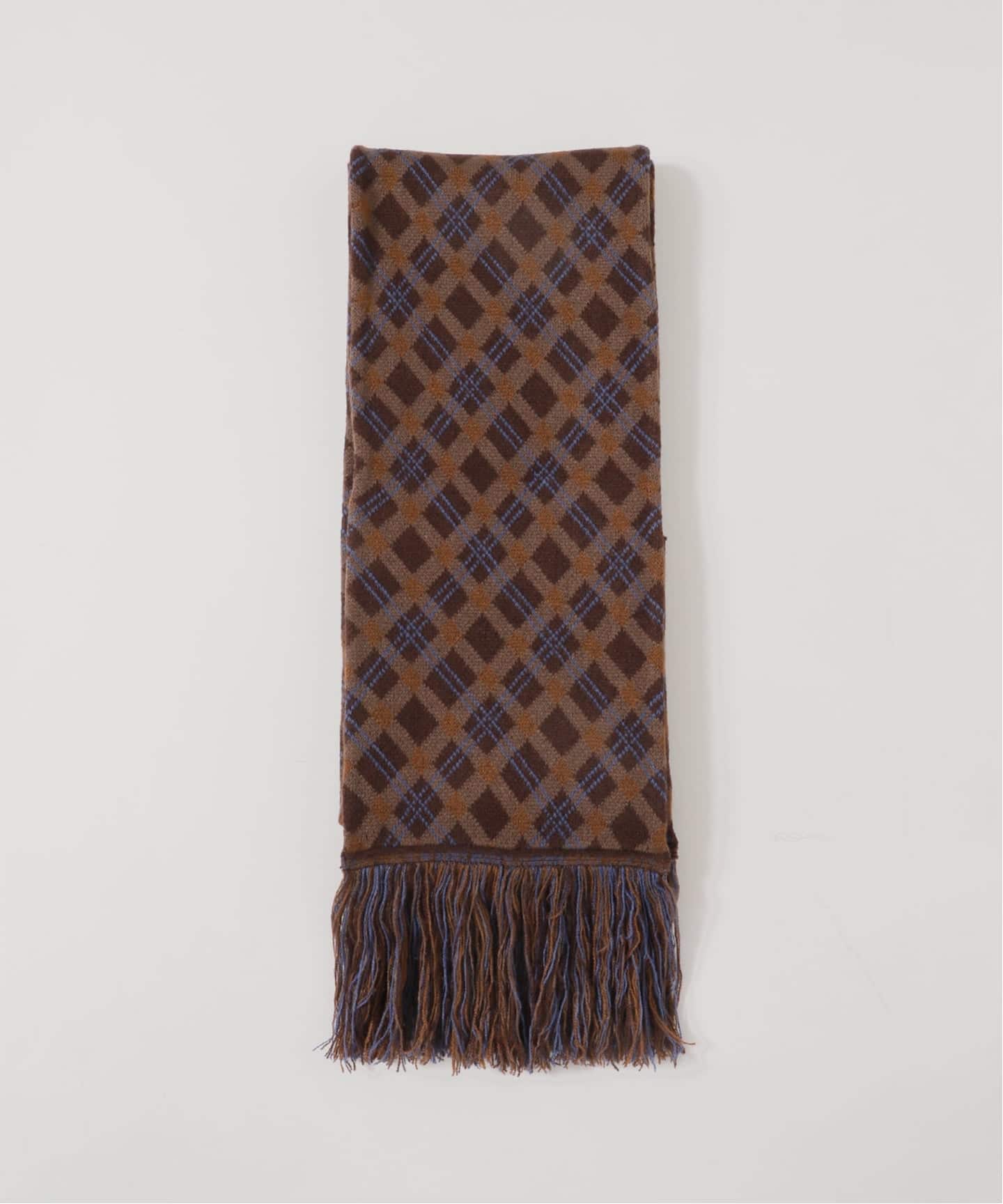 SOL soonerorlater / スーナーオアレイター EX PLAID KNIT SCARF