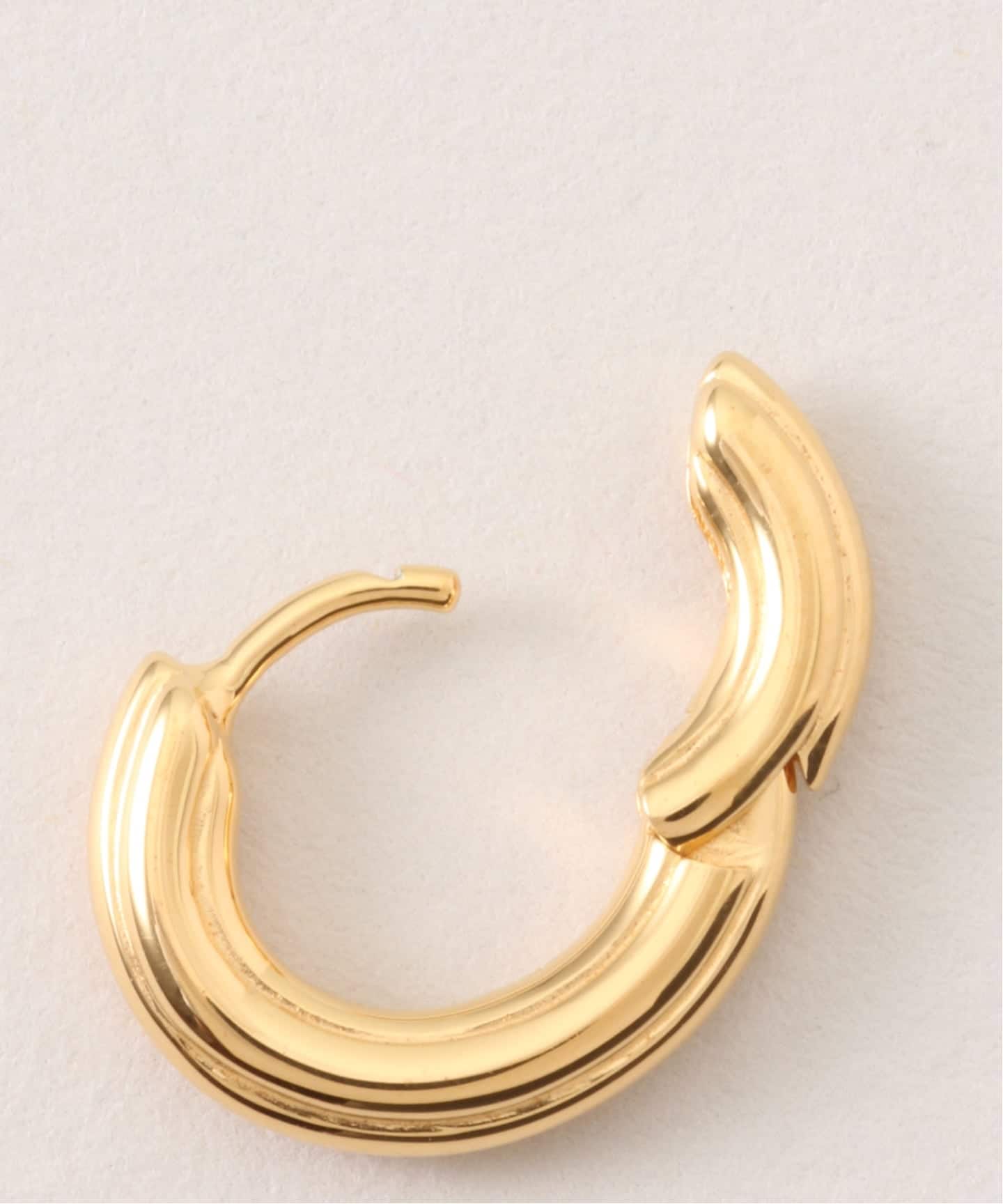 HIROTAKA/ヒロタカ】Sand Dune Oval Hoop Earring S：ピアス（片耳用
